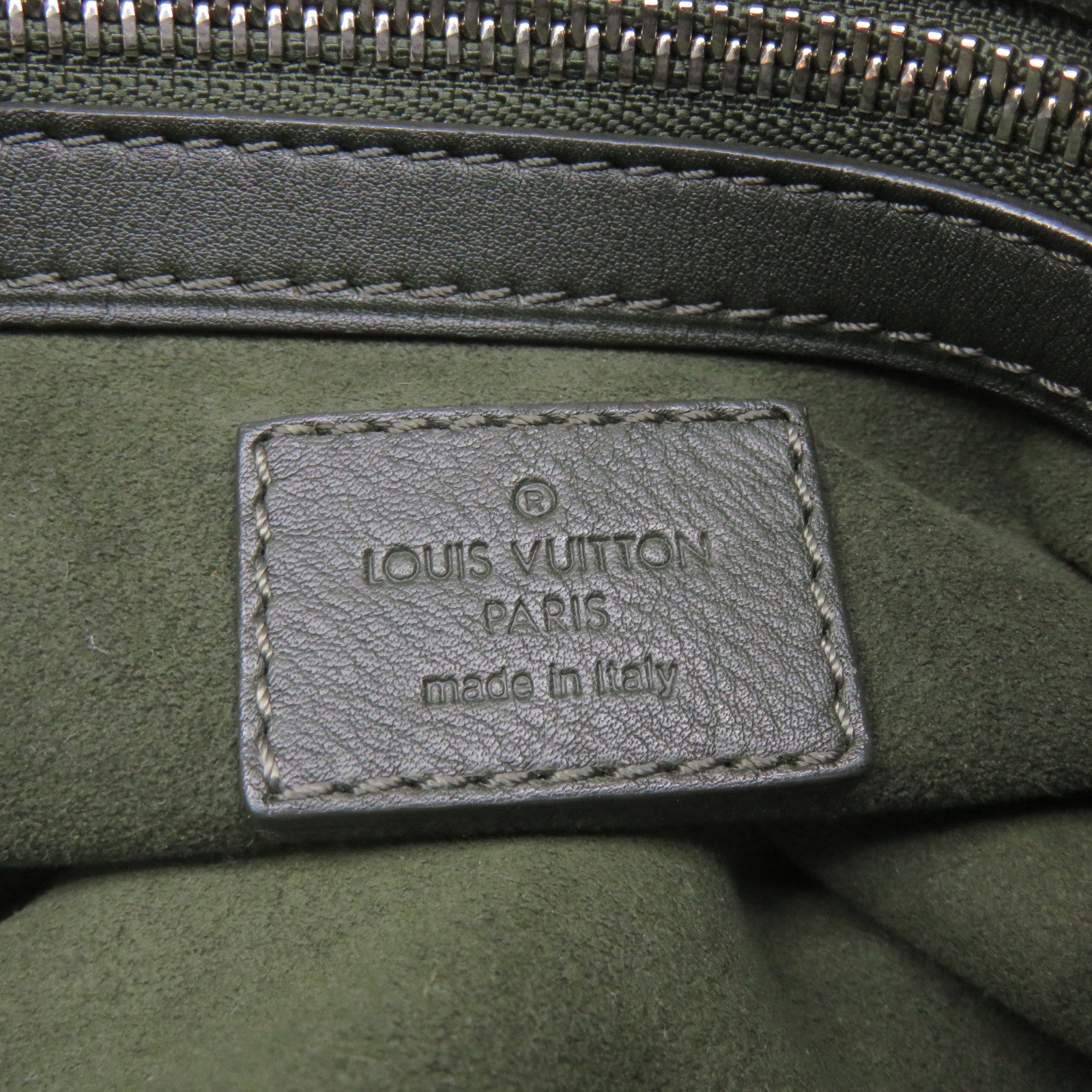 LOUIS VUITTON Sheepskin Leather Lilia PM Silver Buckle Shoulder Bag Green