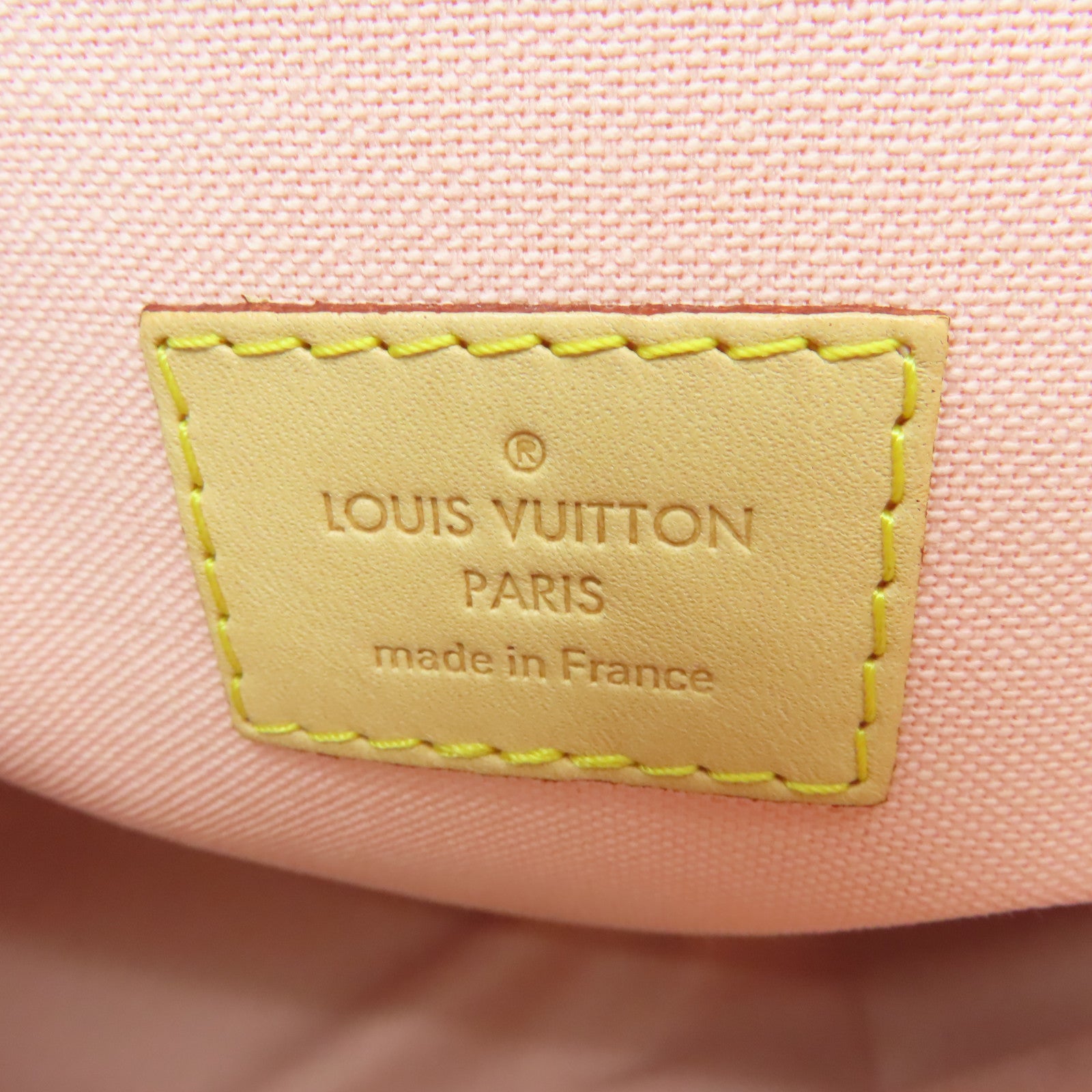 LOUIS VUITTON Damier Azur Croisette 金扣手挽肩背兩用袋白色