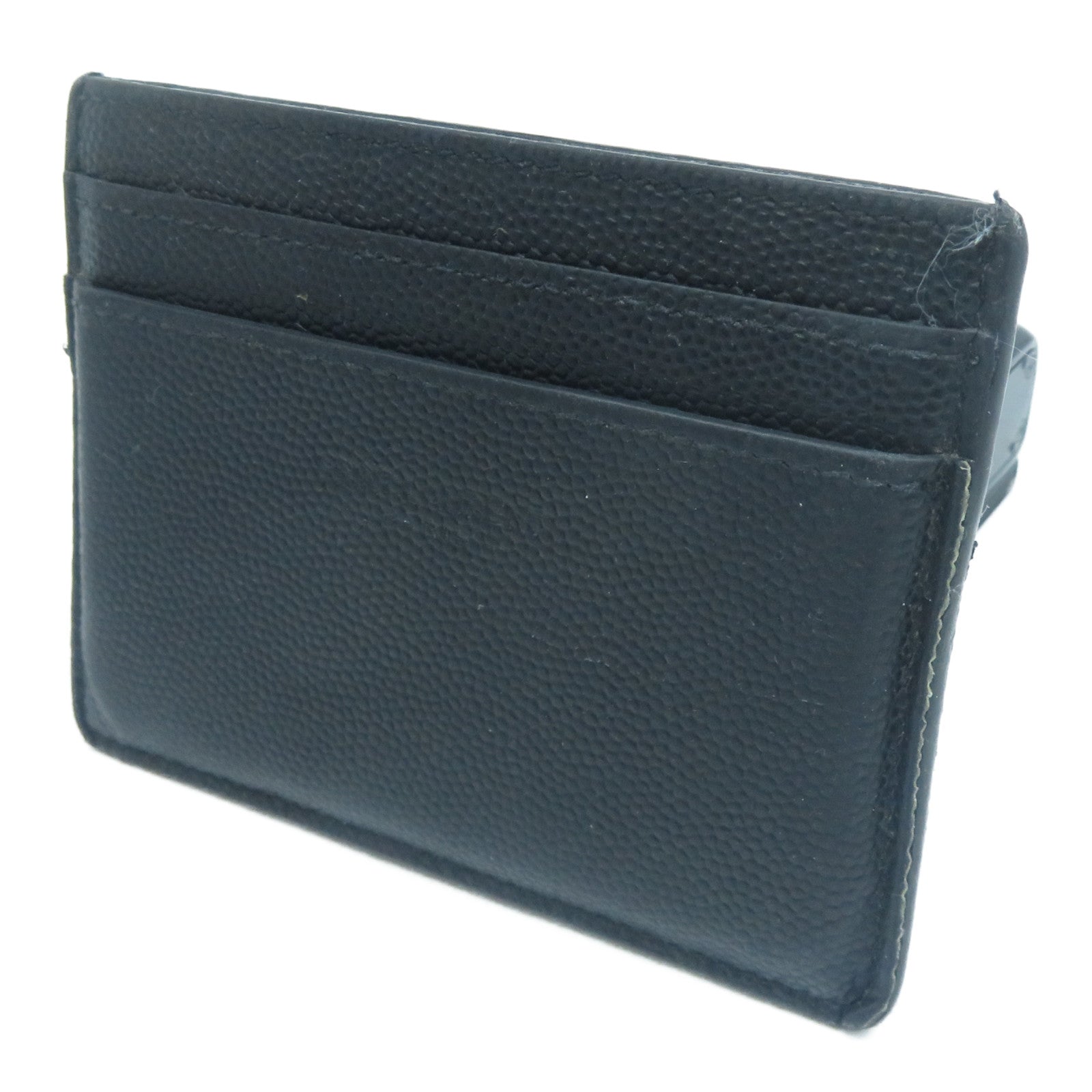 SAINT LAURENT 【激減優惠】牛皮皮革Card Case卡片套黑色