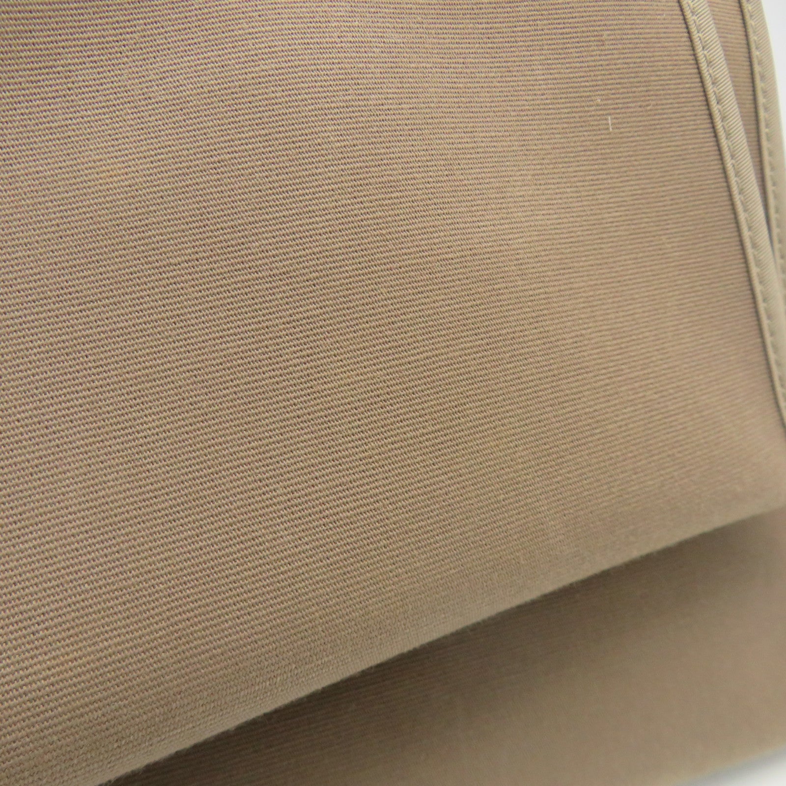 HERMES 【激減優惠】帆布Herbag PM銀扣手挽肩背兩用袋Etoupe大象灰