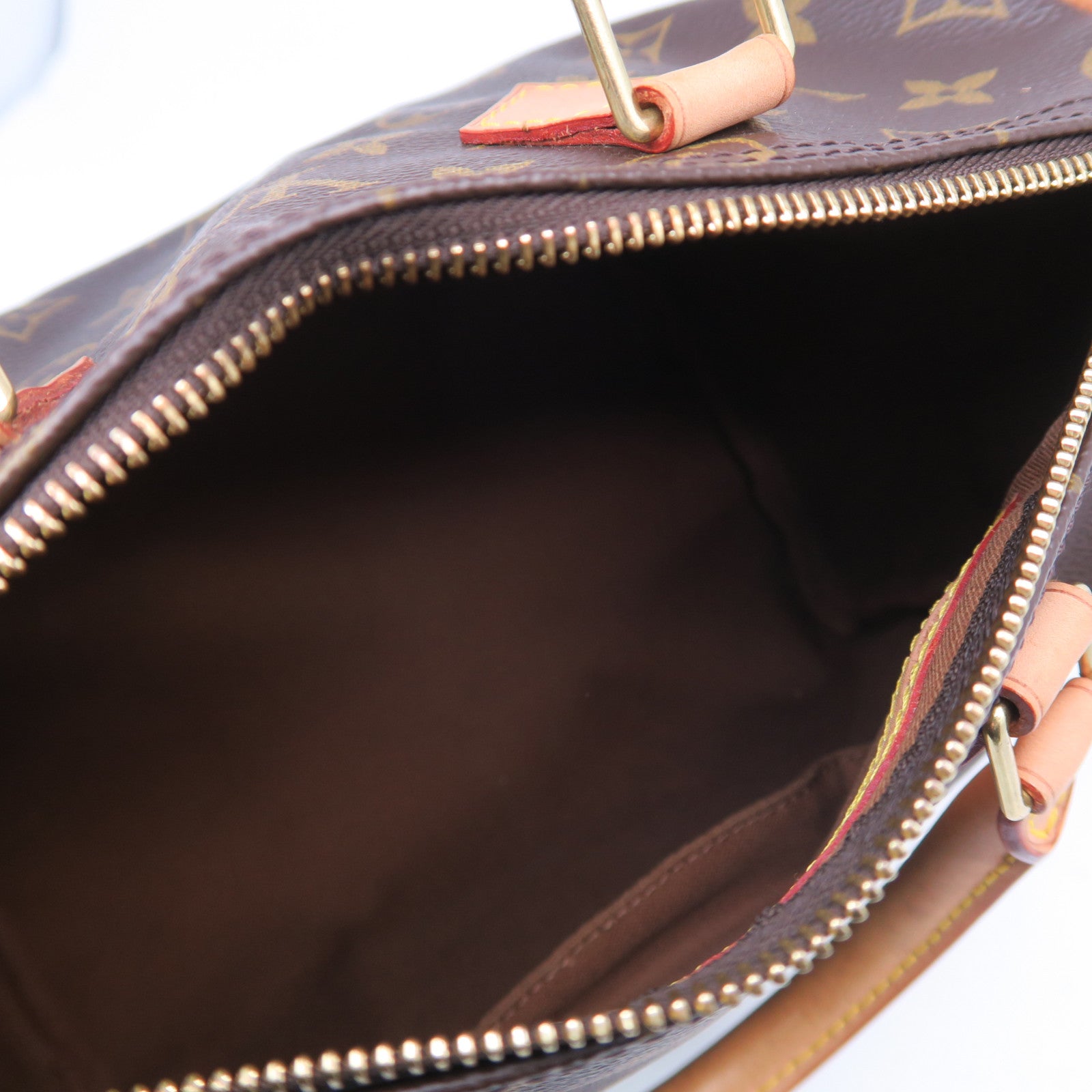 LOUIS VUITTON Monogram Speedy 25金扣手挽袋啡色