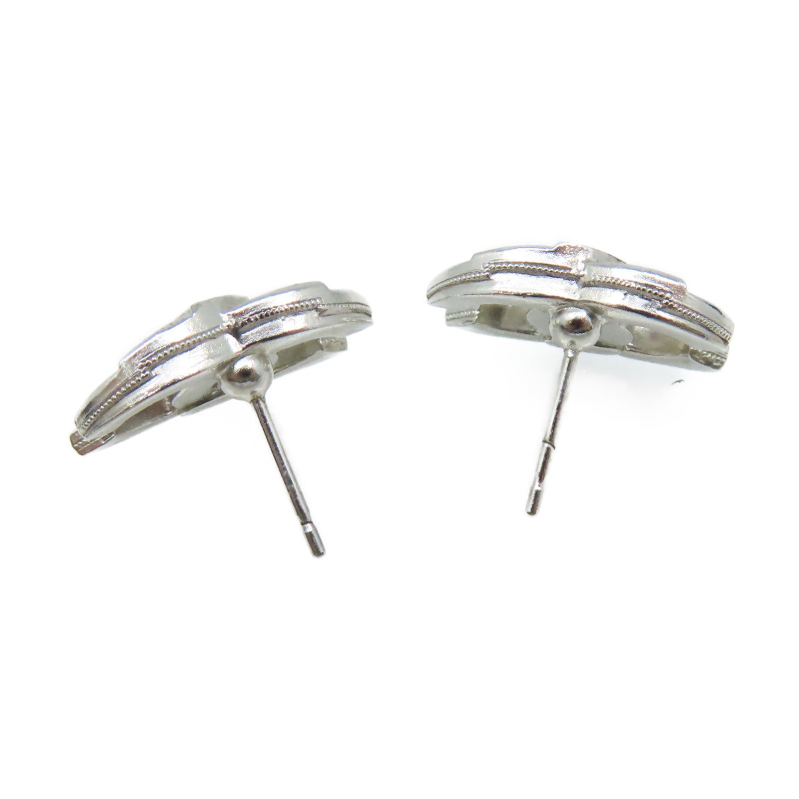 CHANEL 金屬CC Earrings耳環銀色