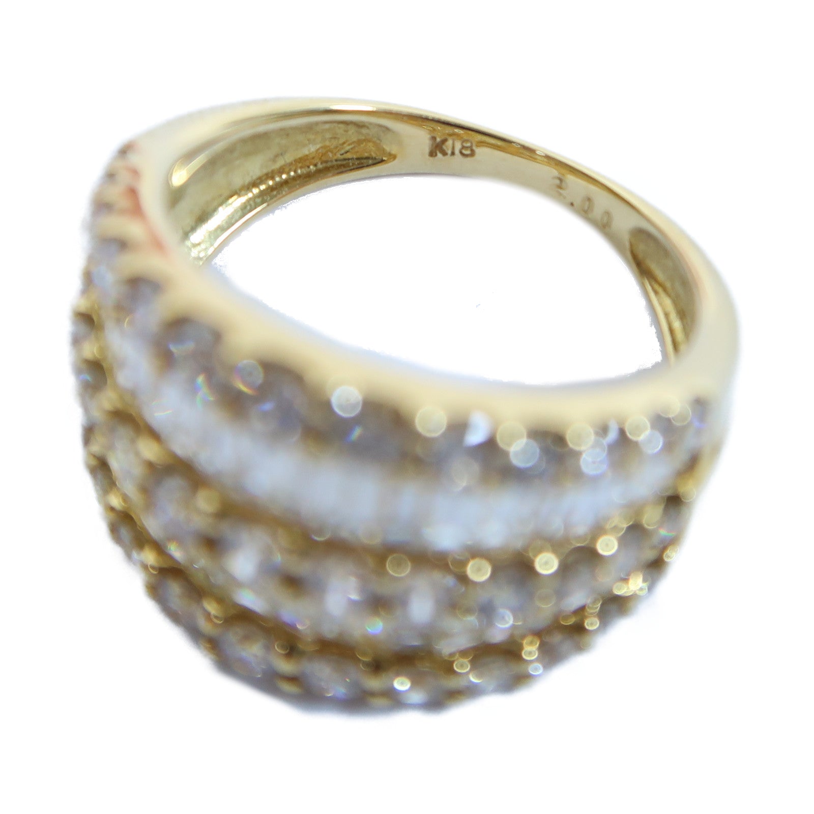 JEWELRY 18K黃金Diamond Ring 2.00ct鑽石戒指US#5.5
