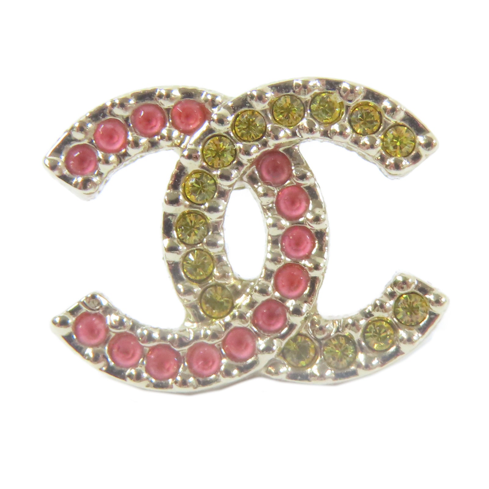 CHANEL 金屬/水晶Earrings耳環金色/黃色/藍色/粉紅色