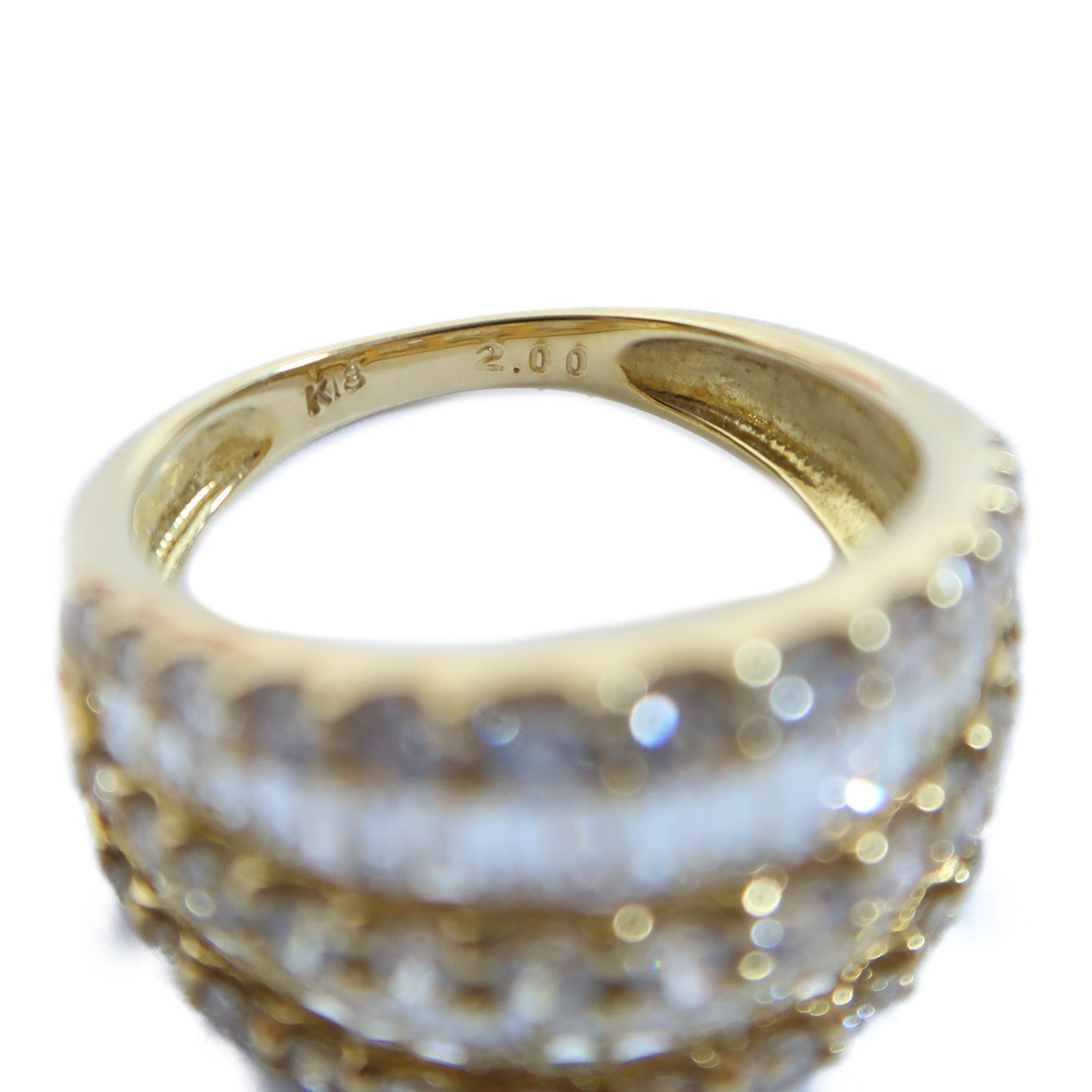 JEWELRY 18K黃金Diamond Ring 2.00ct鑽石戒指US#5.5