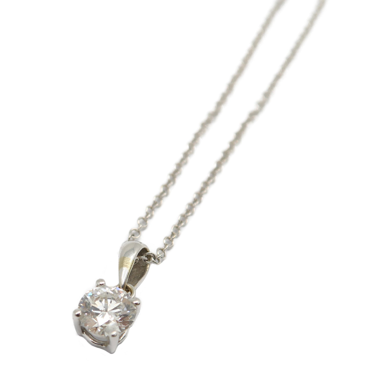 JEWELRY 18K白金Diamond Necklace 0.70ct鑽石項鍊