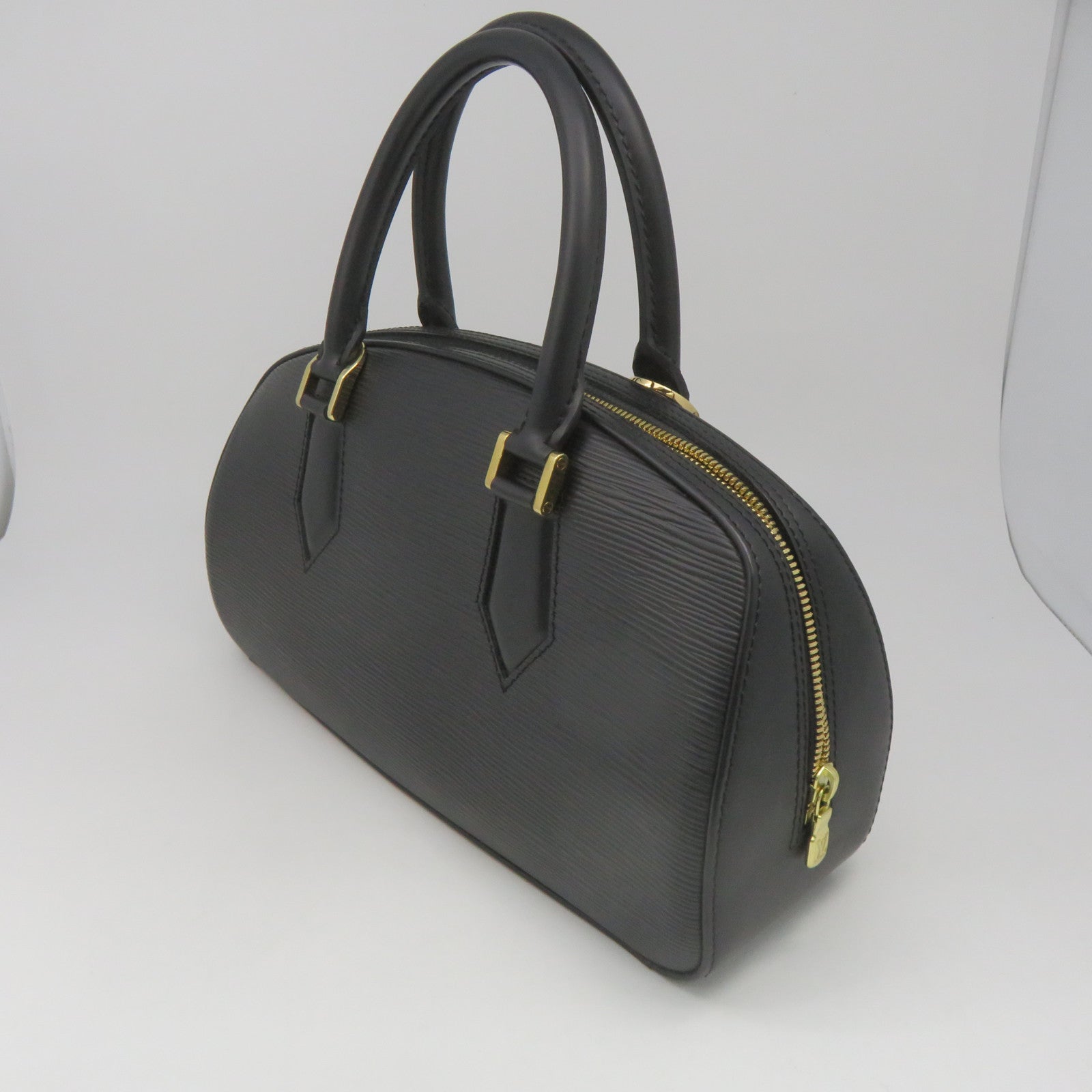 LOUIS VUITTON Epi Jasmin Gold Buckle Handle Bag Black