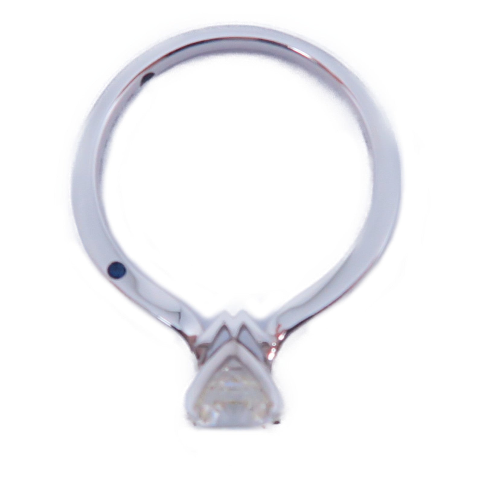 JEWELRY 18K白金Diamond Ring 1.02ct鑽石/0.023藍寶石鑽石戒指US#5.75
