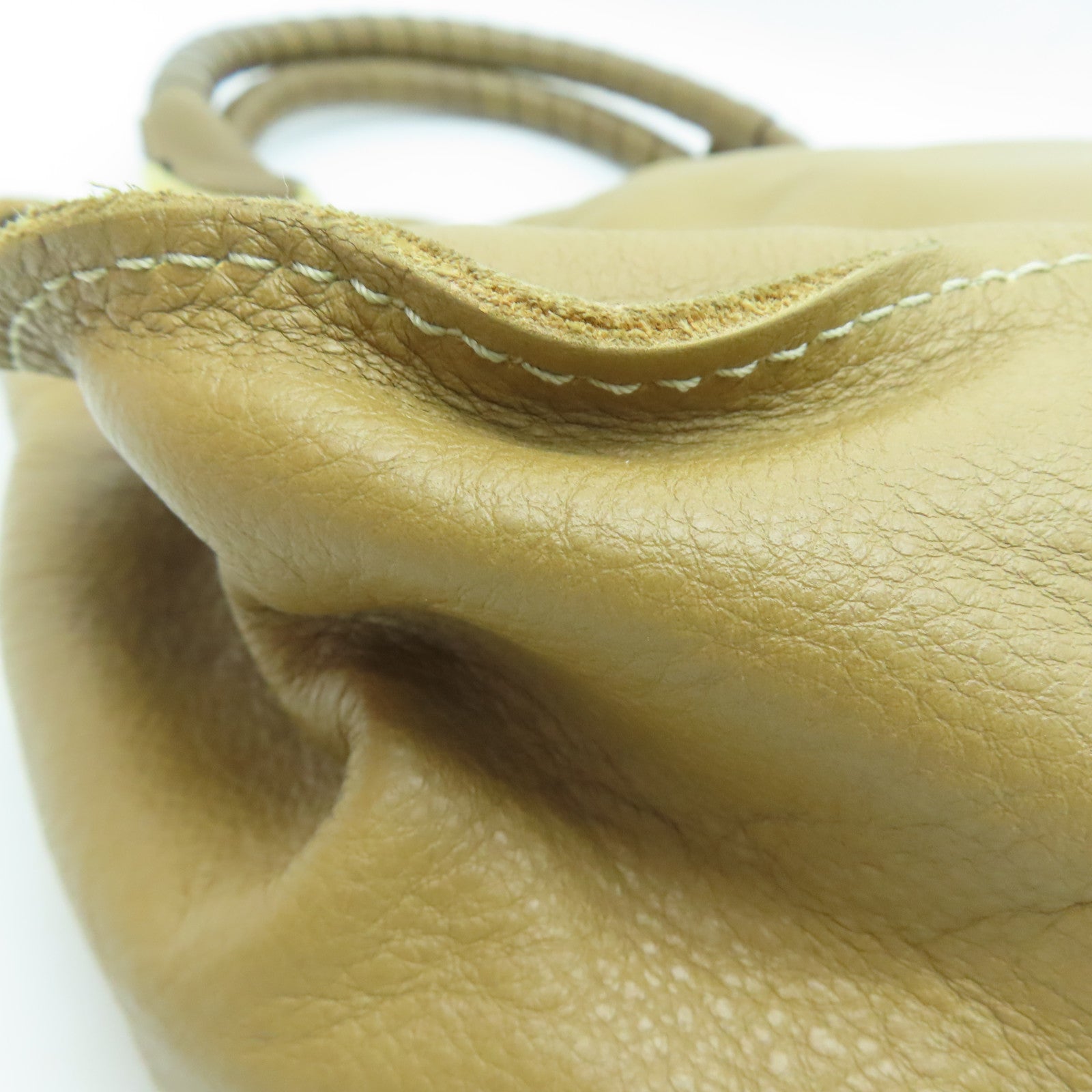 Chloe 【激减优惠】牛皮皮革Shoulder Bag金扣肩背袋啡色