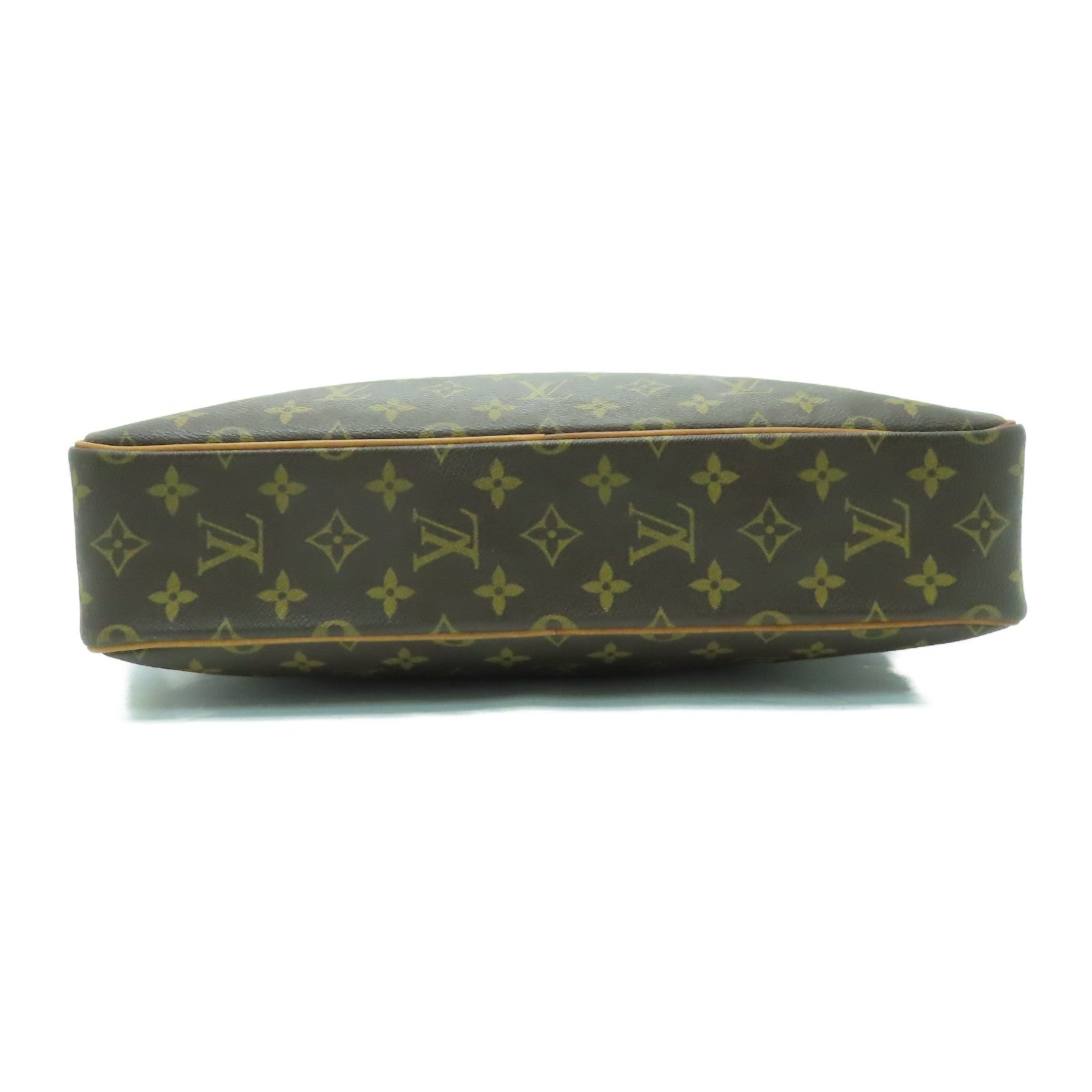 LOUIS VUITTON Monogram Porte-Documents Pega 金扣手挽袋啡色