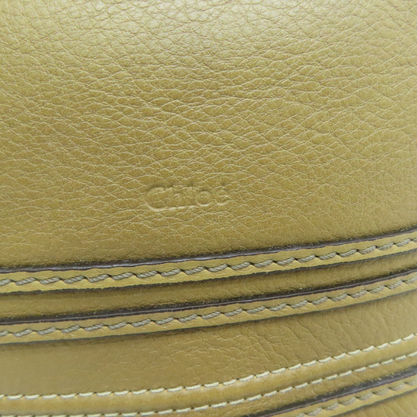 Chloe 【激减优惠】牛皮皮革Shoulder Bag金扣肩背袋啡色