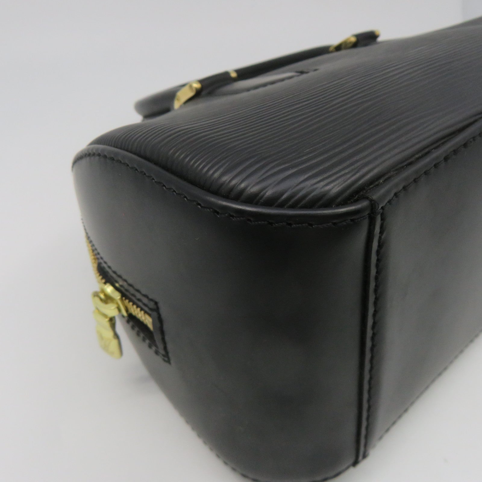 LOUIS VUITTON Epi Jasmin Gold Buckle Handle Bag Black