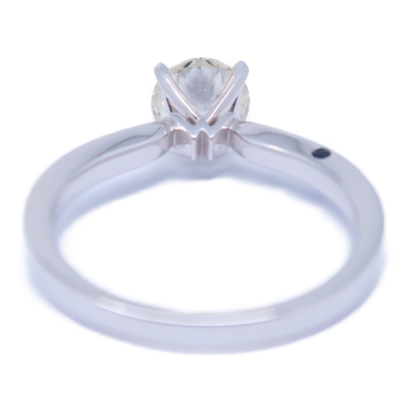 JEWELRY 18K白金Diamond Ring 1.02ct鑽石/0.023藍寶石鑽石戒指US#5.75
