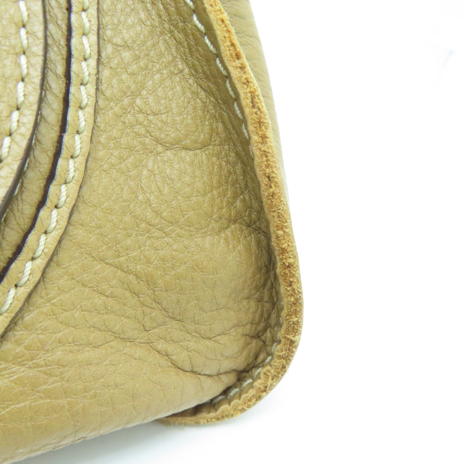 Chloe 【激减优惠】牛皮皮革Shoulder Bag金扣肩背袋啡色