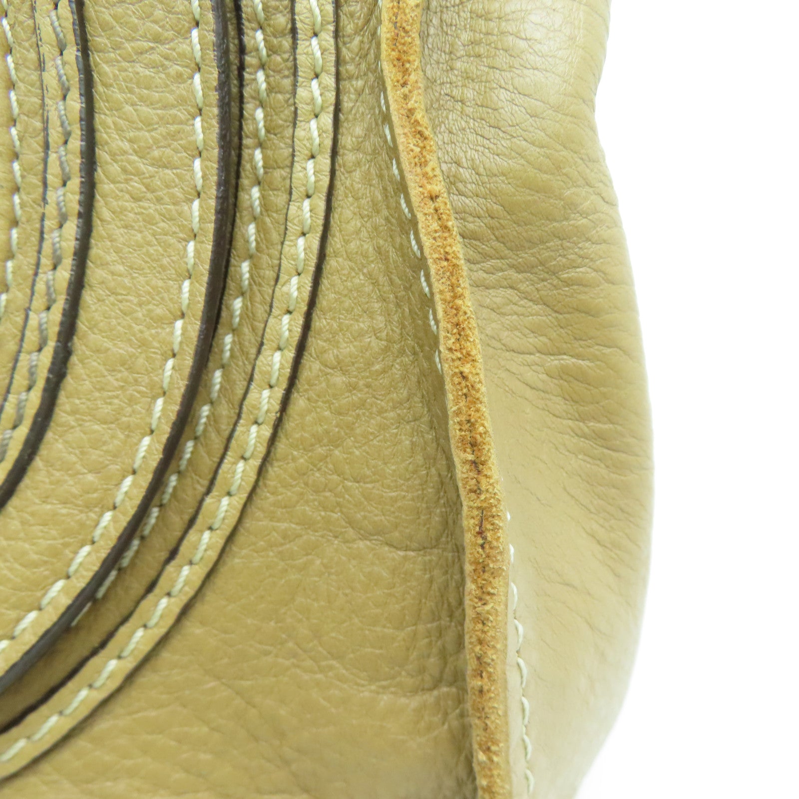 Chloe 【激减优惠】牛皮皮革Shoulder Bag金扣肩背袋啡色