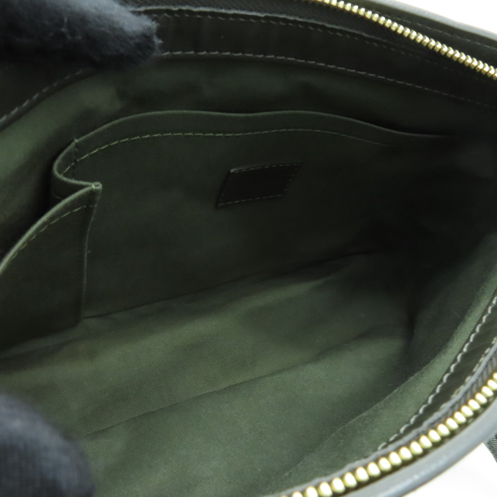LOUIS VUITTON Monogram Mini Lucille PM金扣肩背袋绿色