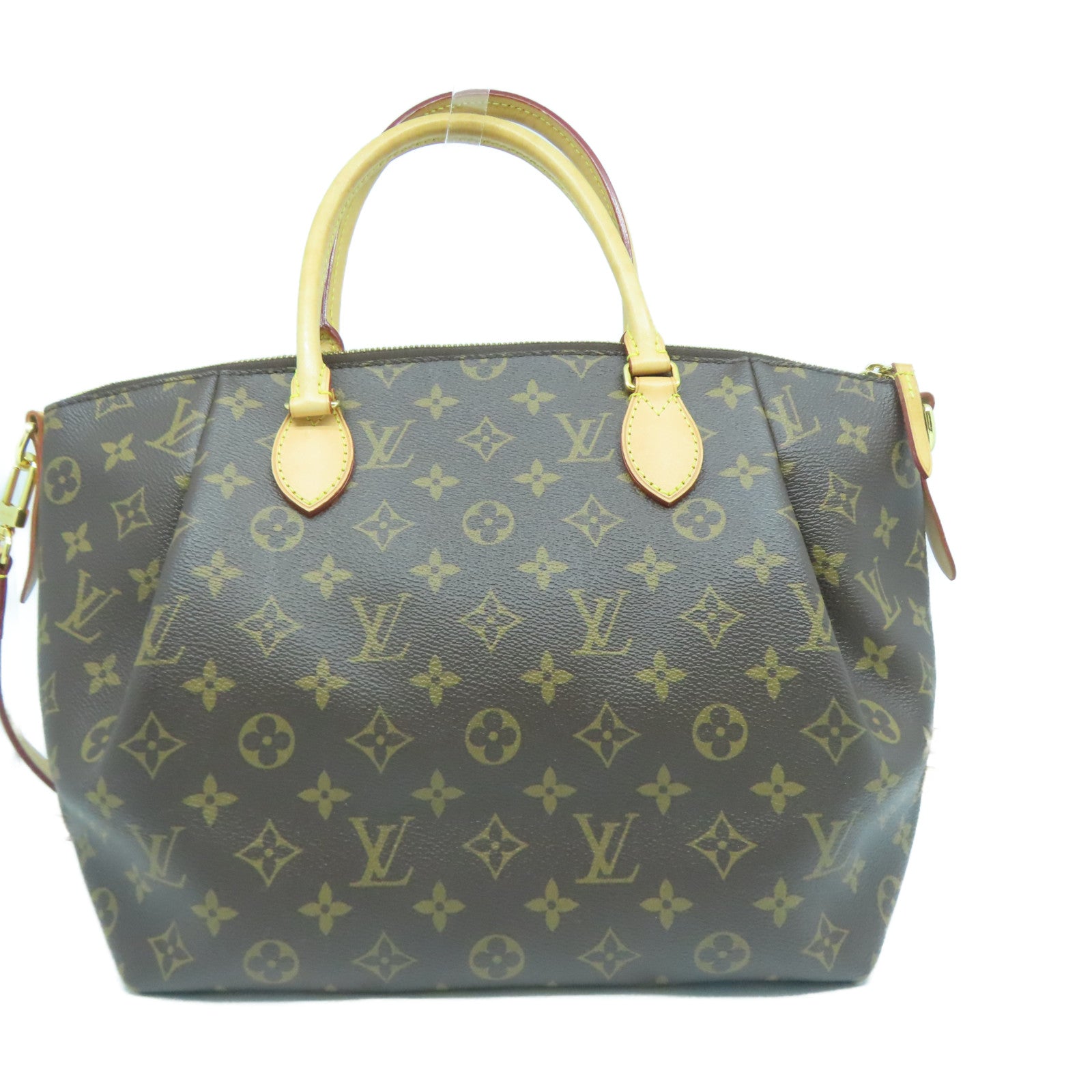 LOUIS VUITTON Monogram Turenne MM金扣手挽肩背兩用袋啡色