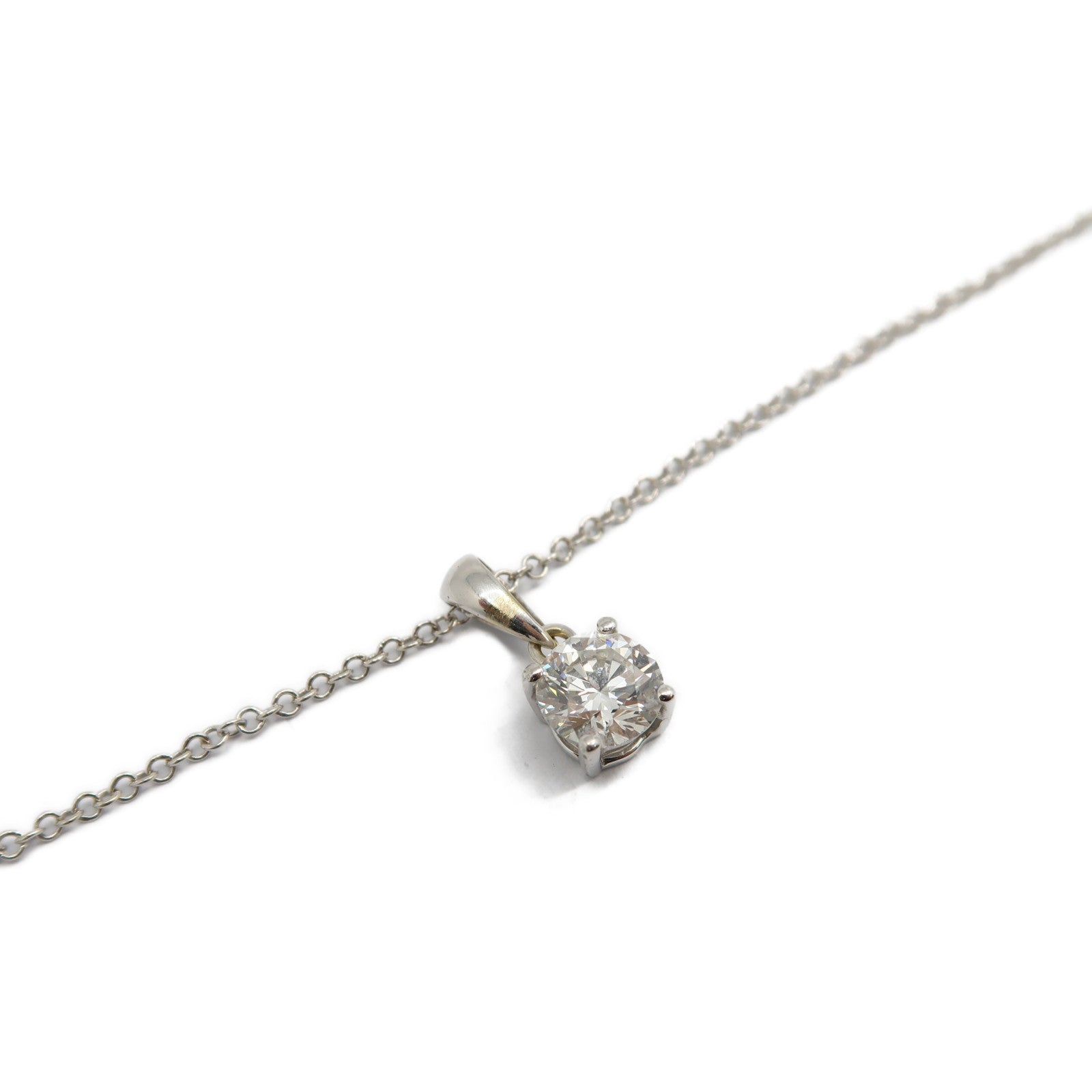 JEWELRY 18K白金Diamond Necklace 0.70ct鑽石項鍊