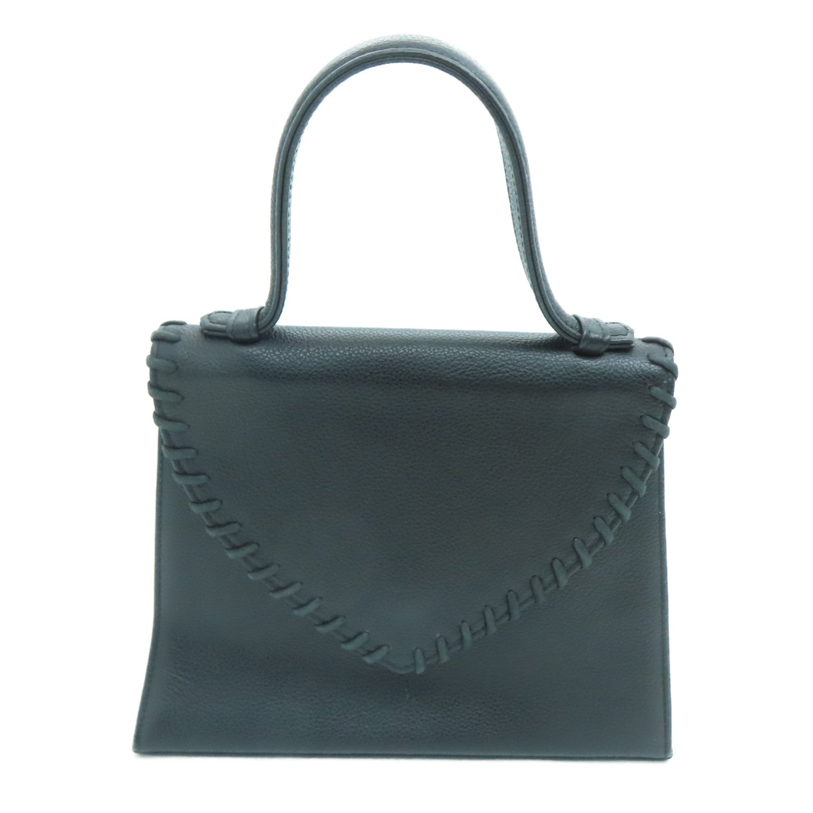 YVES SAINT LAURENT 牛皮皮革Handbag手挽袋黑色