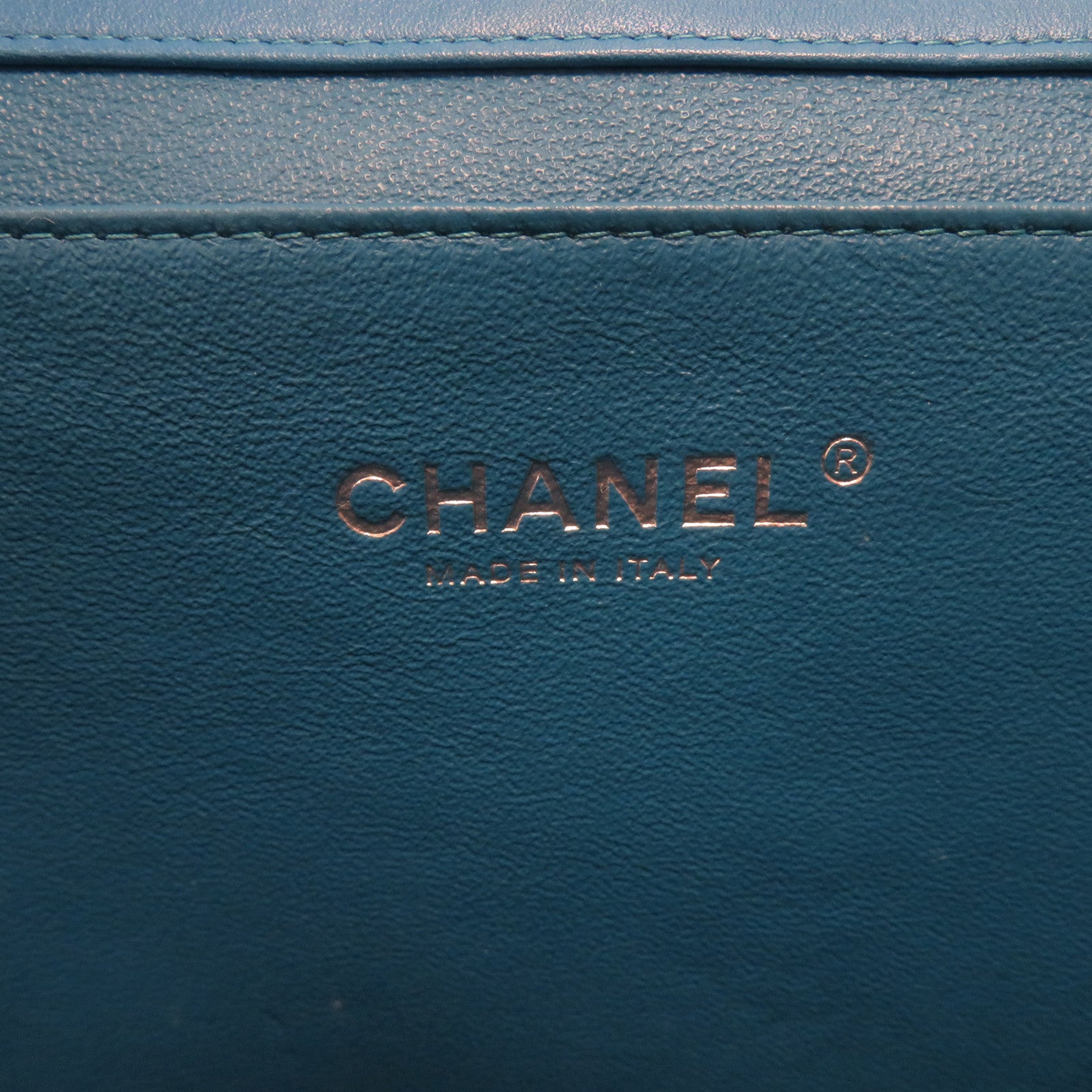 CHANEL 菱格漆皮皮革Chain Shoulder銀扣鏈帶肩背袋綠色