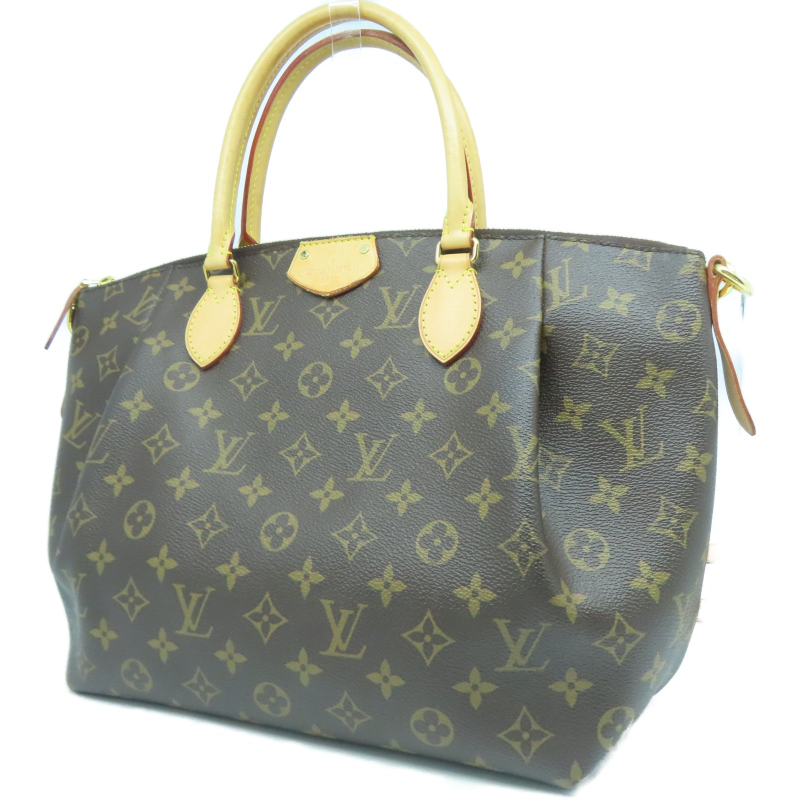 LOUIS VUITTON Monogram Turenne MM金扣手挽肩背兩用袋啡色