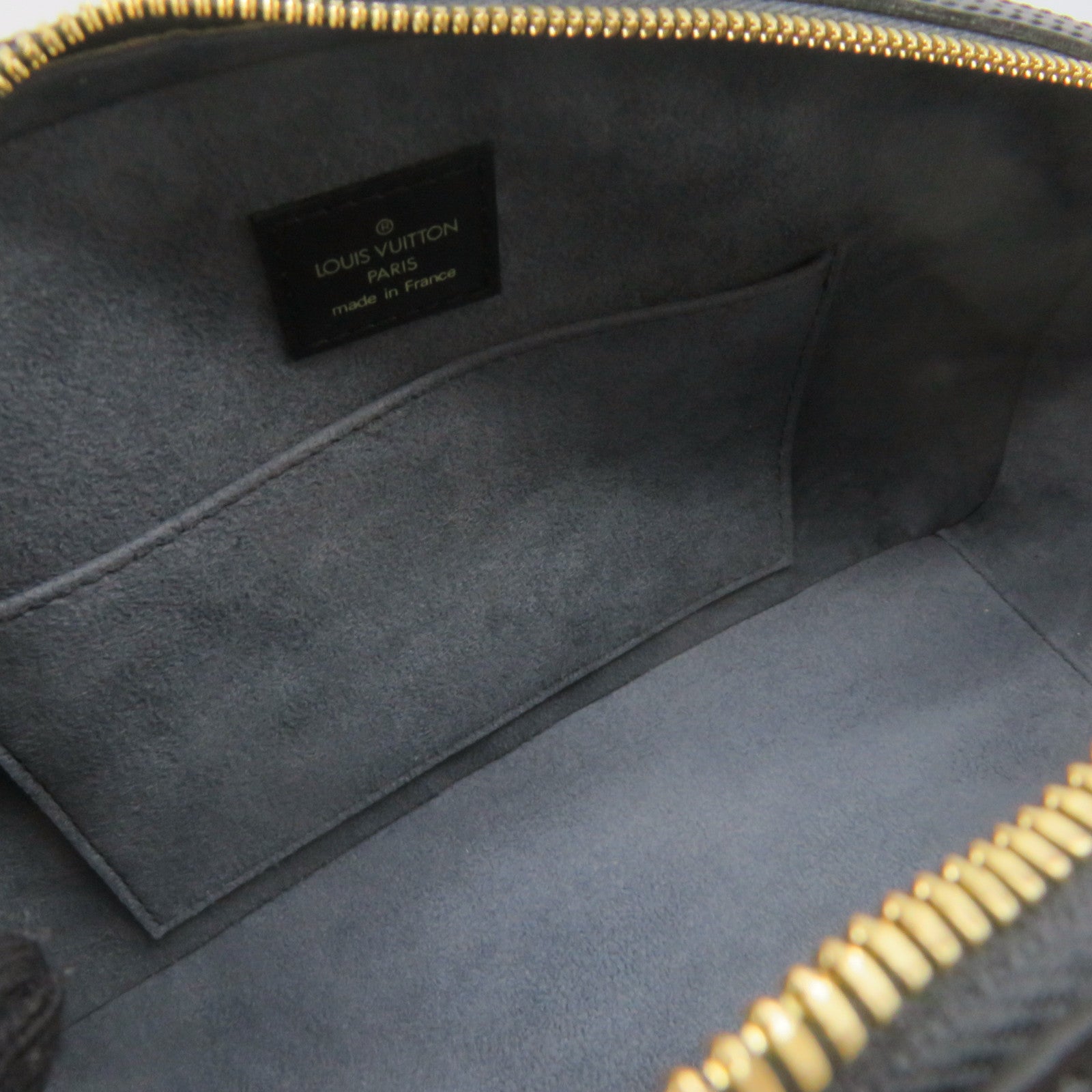 LOUIS VUITTON Epi Jasmin Gold Buckle Handle Bag Black