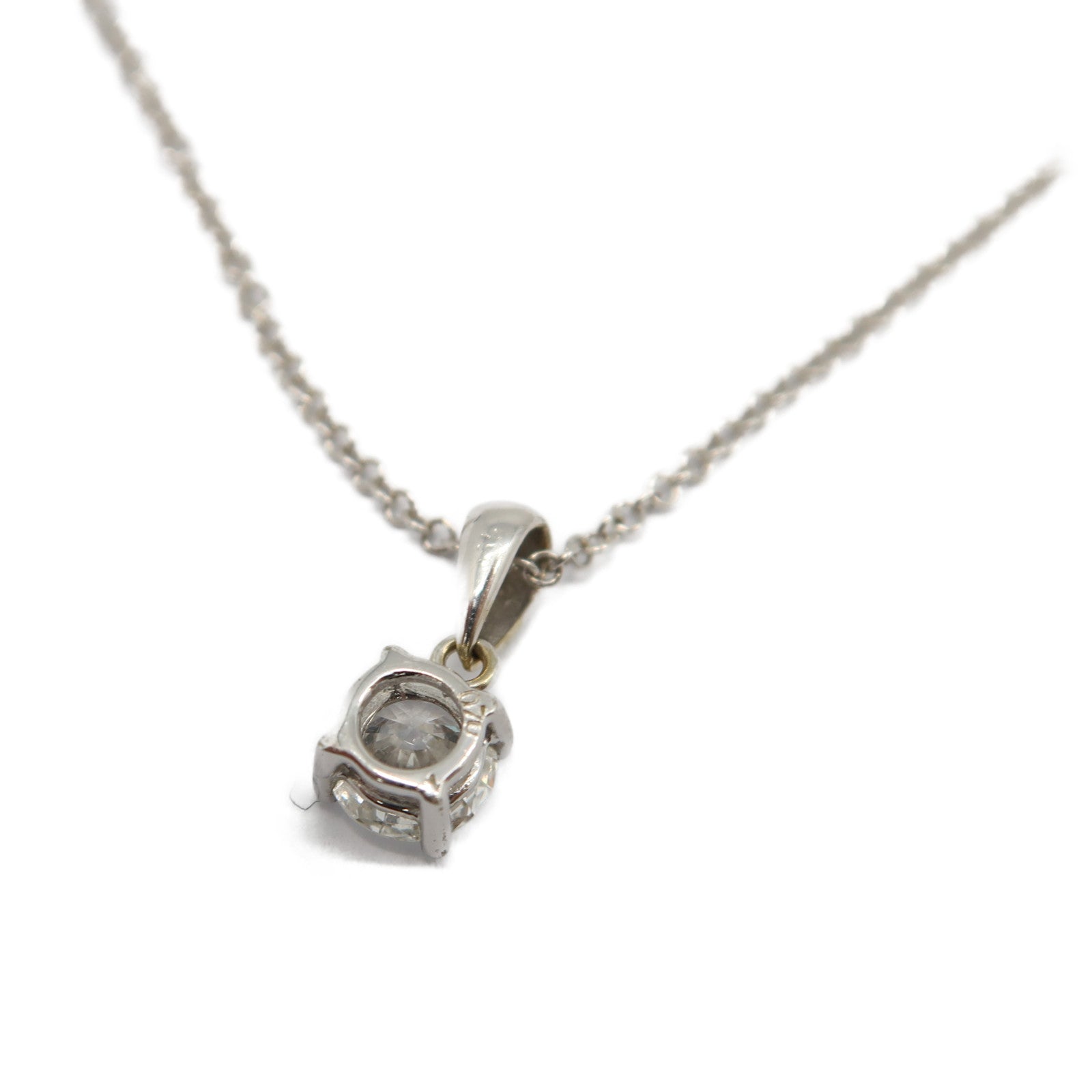 JEWELRY 18K白金Diamond Necklace 0.70ct鑽石項鍊