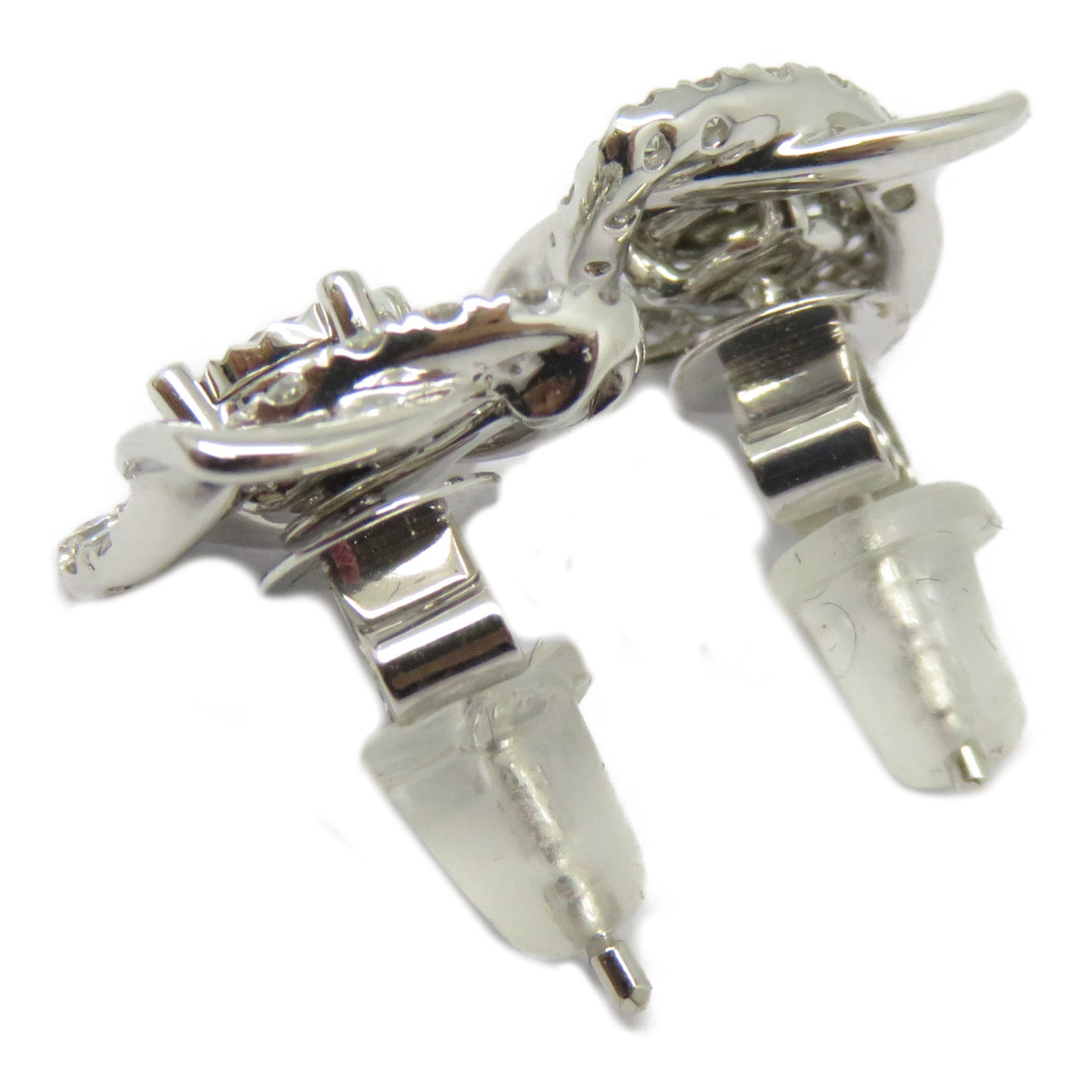 JEWELRY 14K白金Diamond Earrings 0.275/0.146ct鑽石耳環