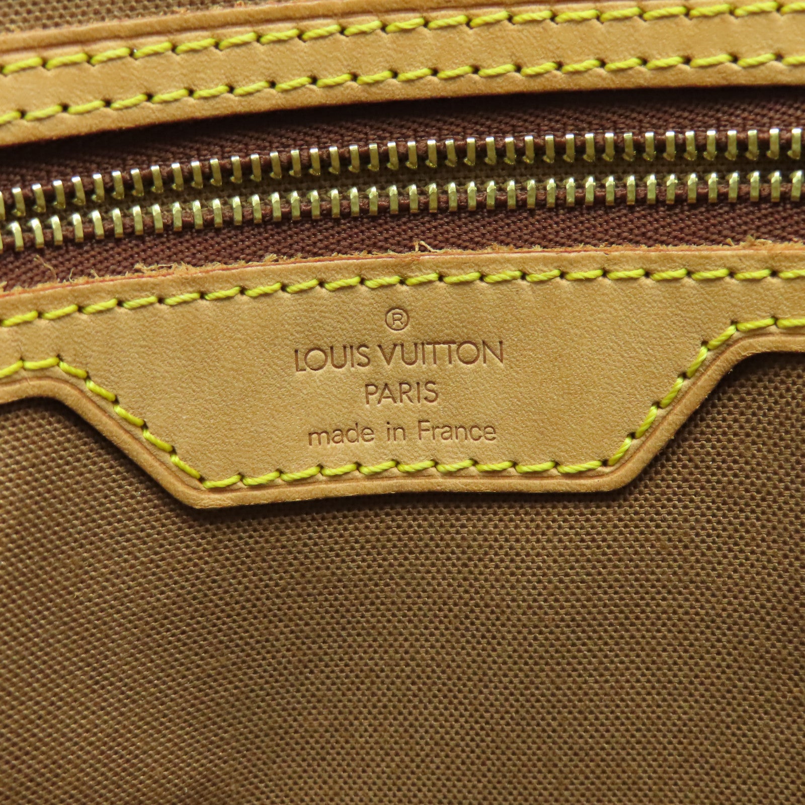 LOUIS VUITTON Monogram Porte-Documents Pega 金扣手挽袋啡色