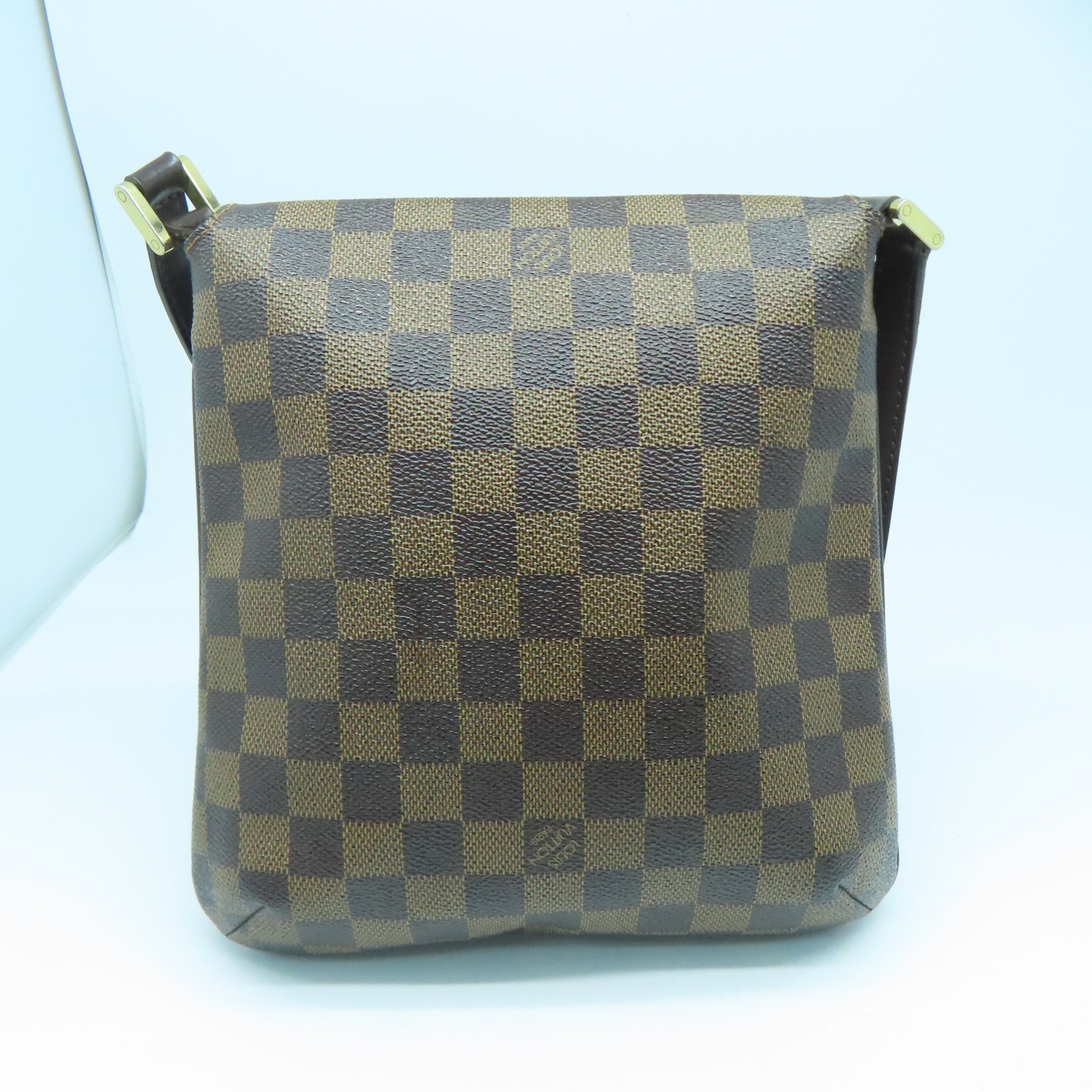 LOUIS VUITTON Damier Musette Salsa金扣肩背袋啡色