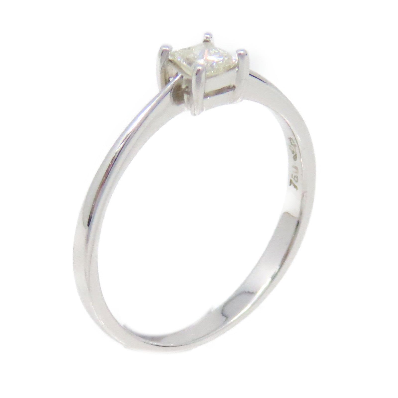 JEWELRY 18K白金/0.19ct鑽石Diamond Ring戒指US#6
