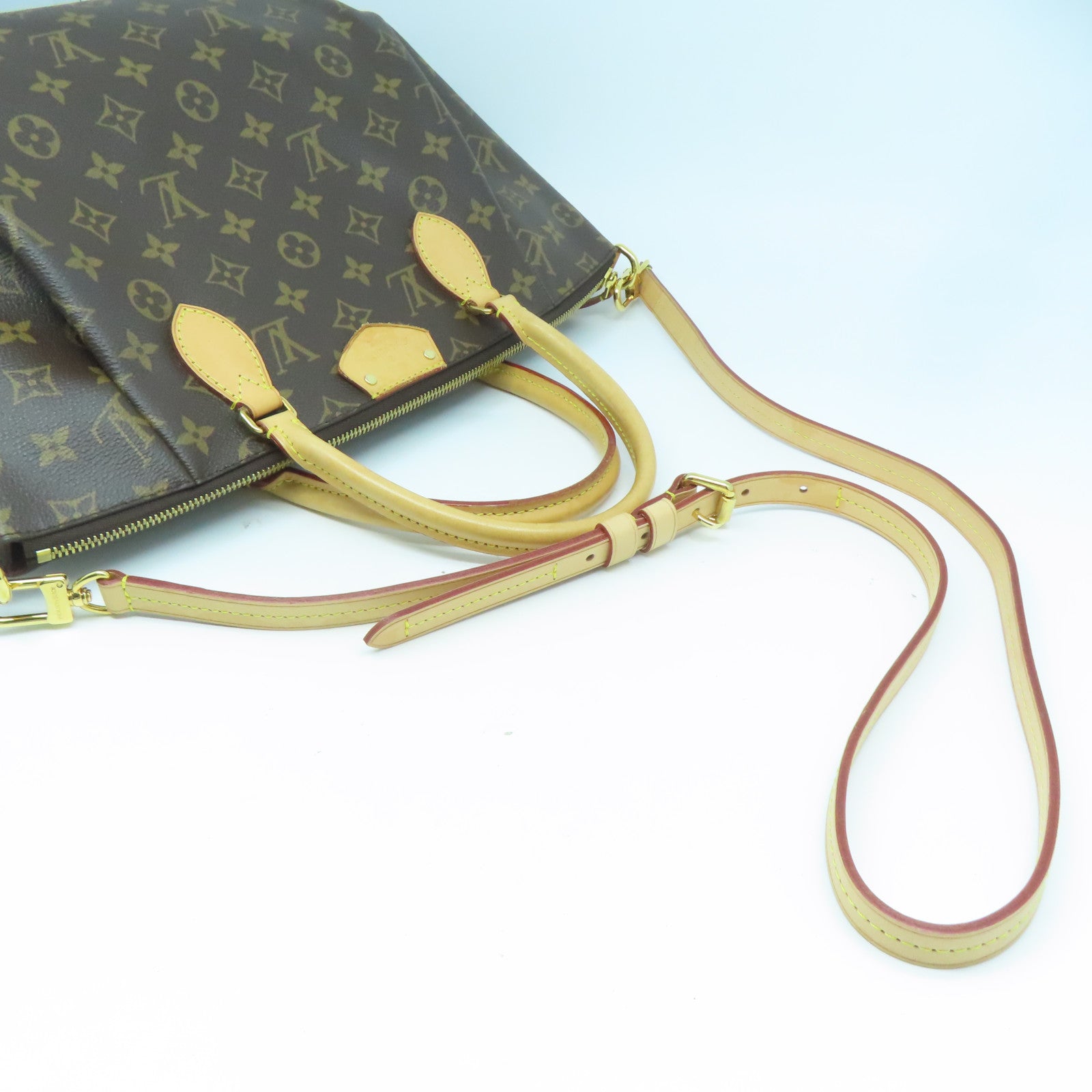 LOUIS VUITTON Monogram Turenne MM金扣手挽肩背兩用袋啡色