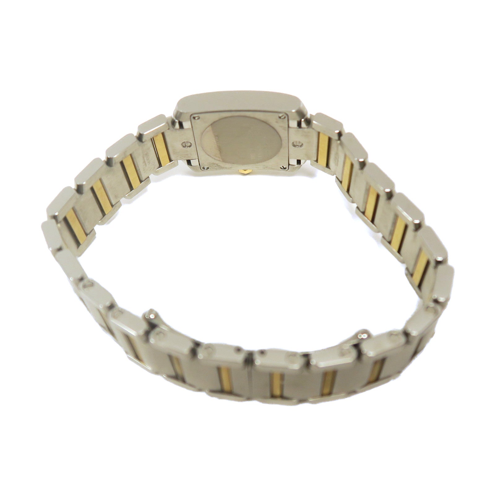 CARTIER 18K白金/黃金/不鏽鋼Tank Francaise SM石英機芯白色