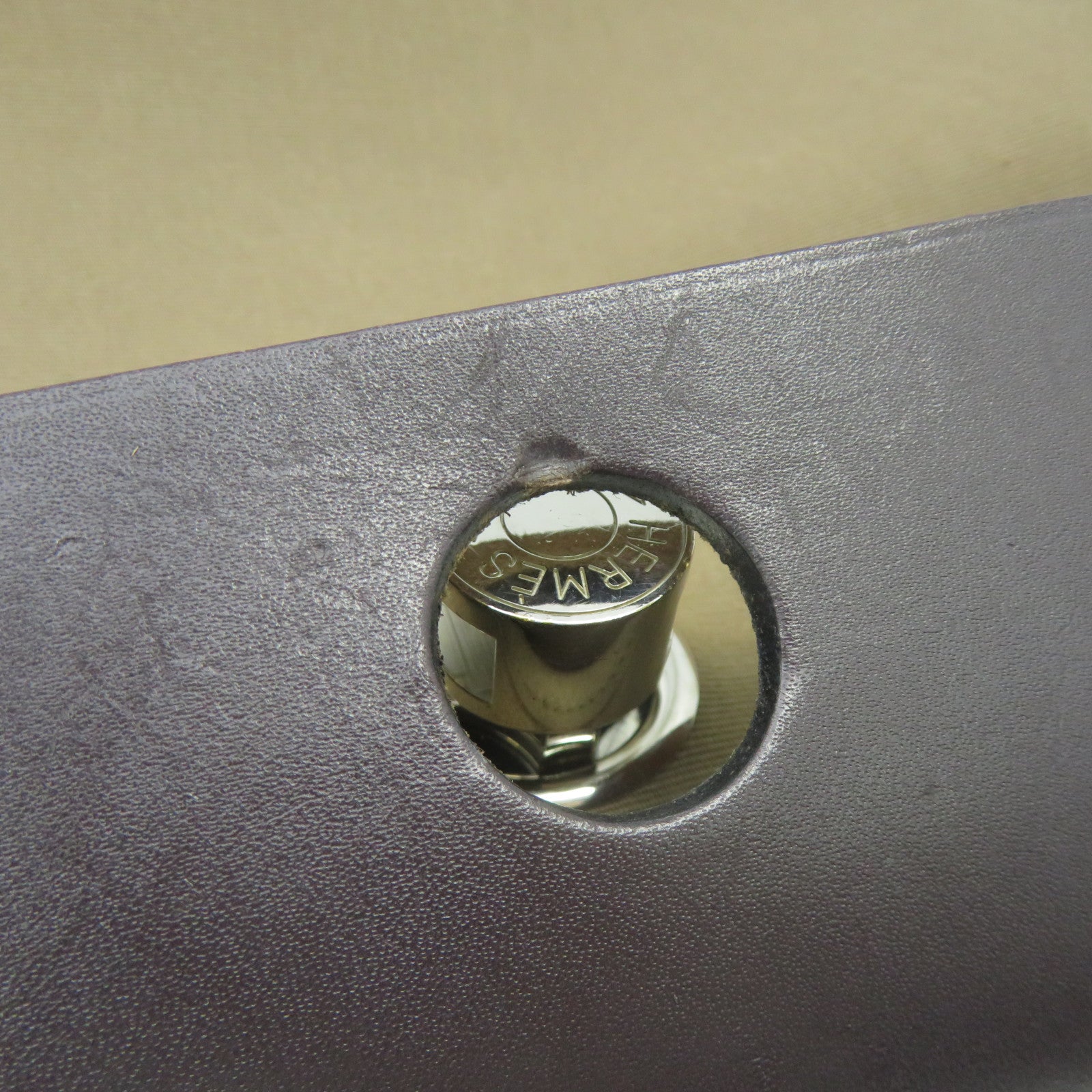 HERMES 【激減優惠】帆布Herbag PM銀扣手挽肩背兩用袋Etoupe大象灰