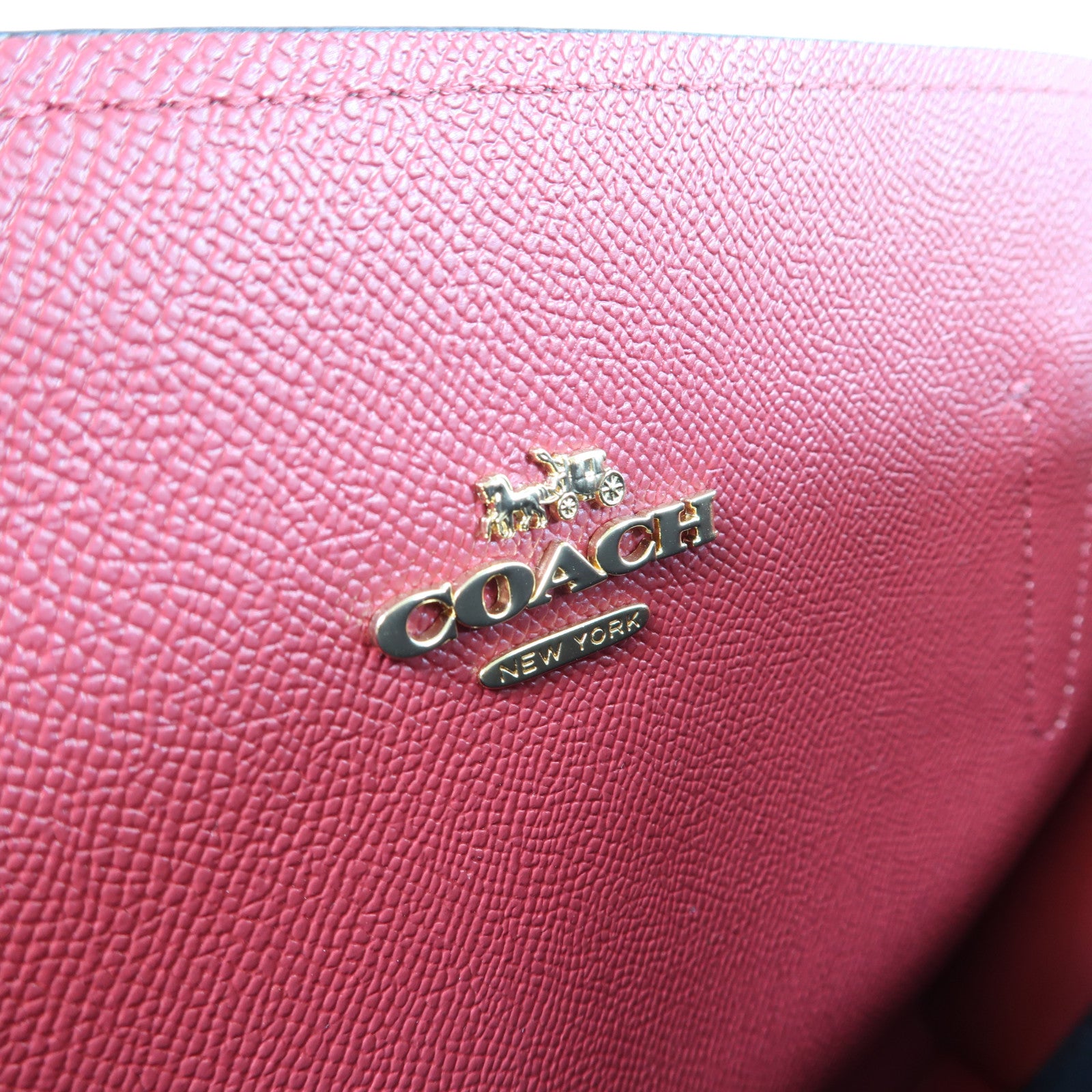 COACH 塗層帆布2 Way Shoulder Bag金扣手挽肩背兩用袋啡色
