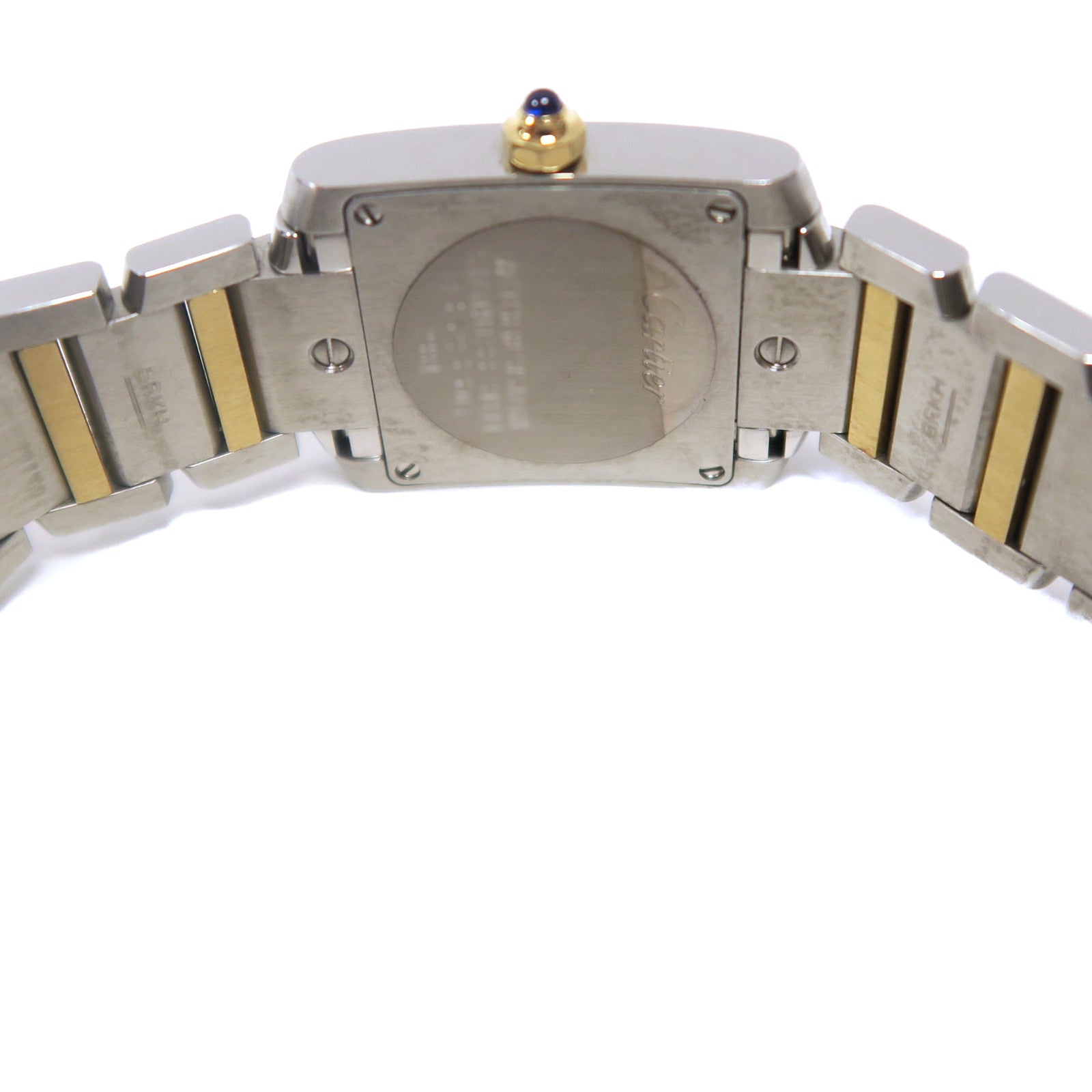 CARTIER 18K白金/黃金/不鏽鋼Tank Francaise SM石英機芯白色