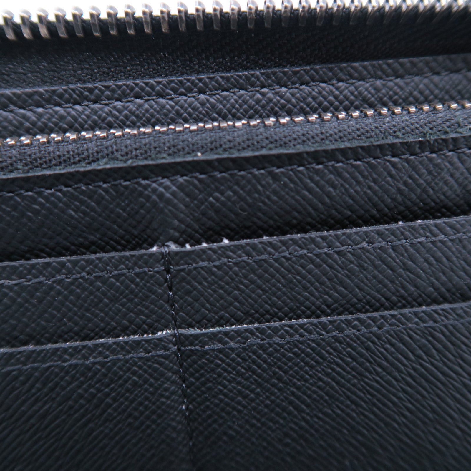 LOUIS VUITTON Monogram Eclipse Zippy Vertical Wallet銀扣長錢包黑色