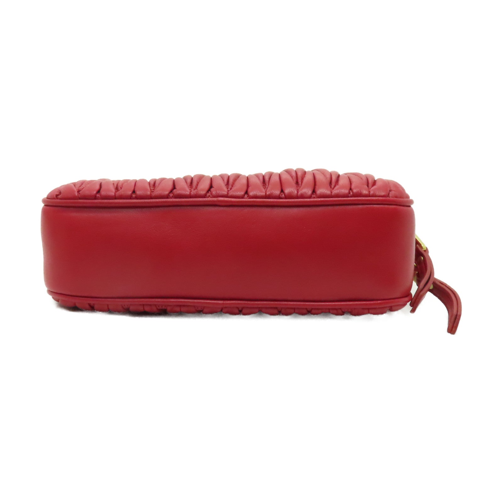 Miu Miu 羊皮皮革Shoulder Bag金扣肩背袋紅色