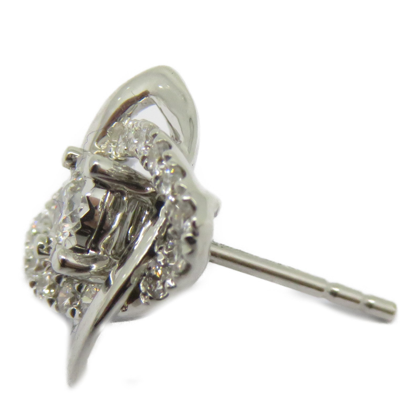 JEWELRY 14K白金Diamond Earrings 0.275/0.146ct鑽石耳環