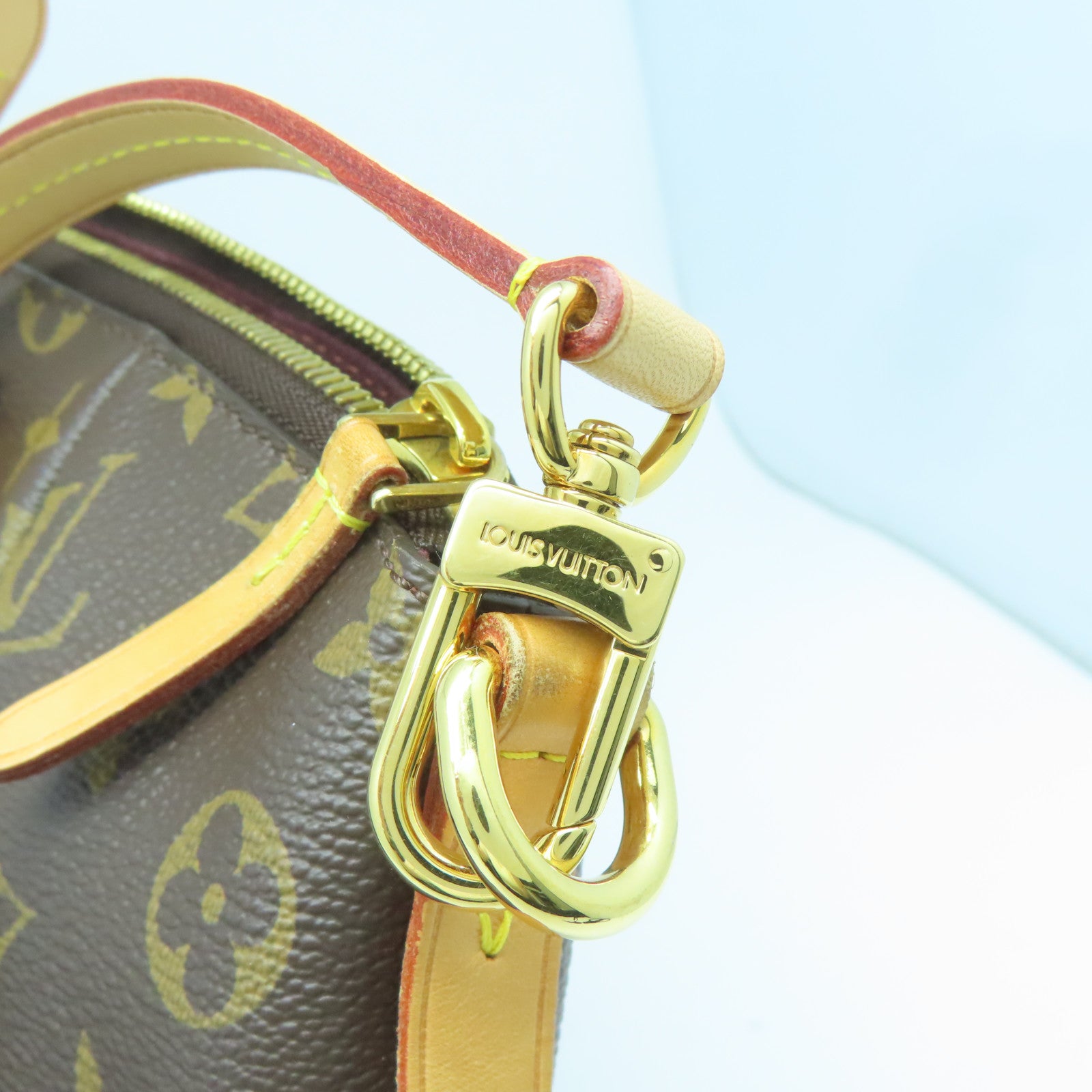 LOUIS VUITTON Monogram Turenne MM金扣手挽肩背兩用袋啡色