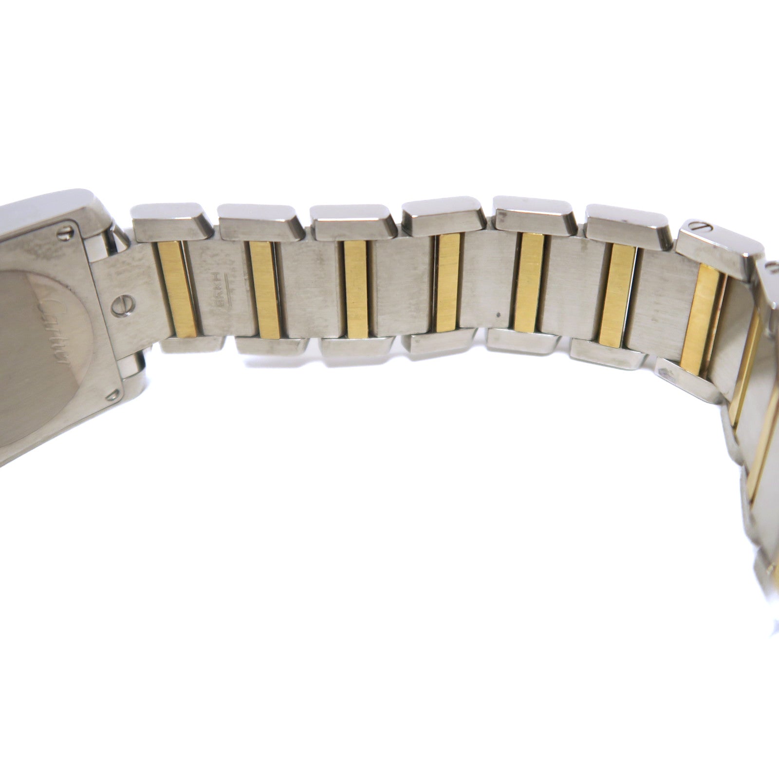 CARTIER 18K白金/黃金/不鏽鋼Tank Francaise SM石英機芯白色