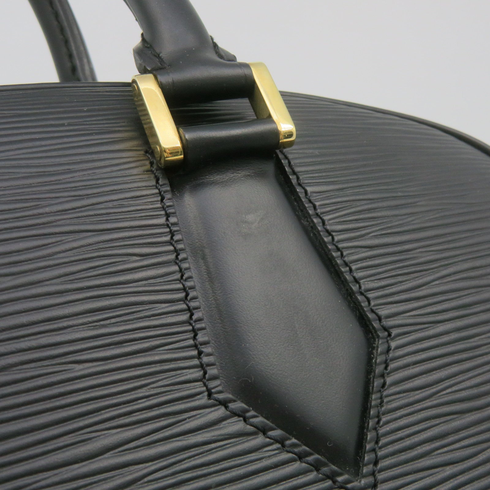 LOUIS VUITTON Epi Jasmin Gold Buckle Handle Bag Black