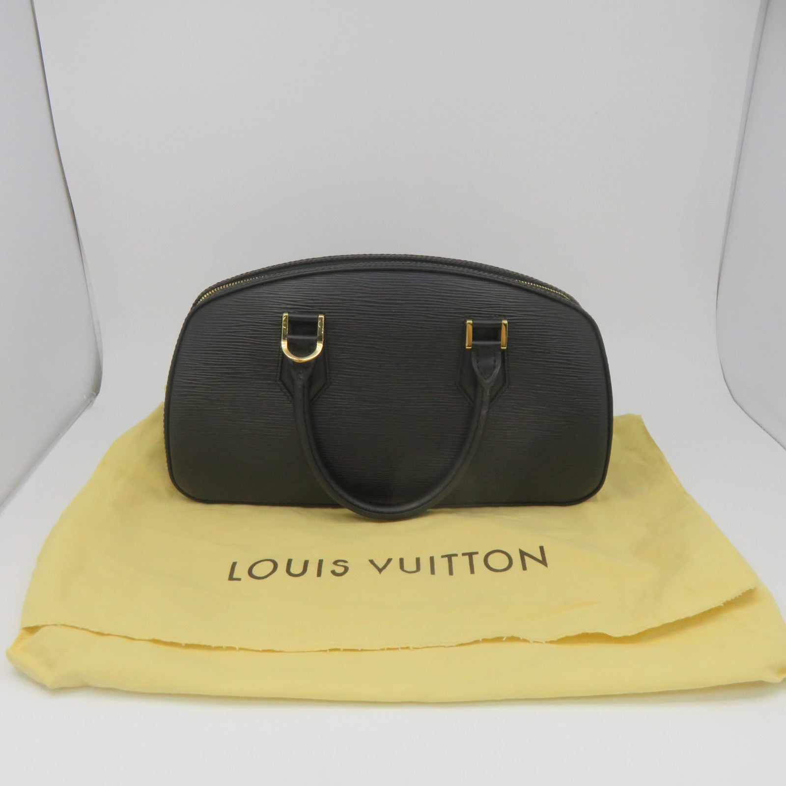 LOUIS VUITTON Epi Jasmin Gold Buckle Handle Bag Black