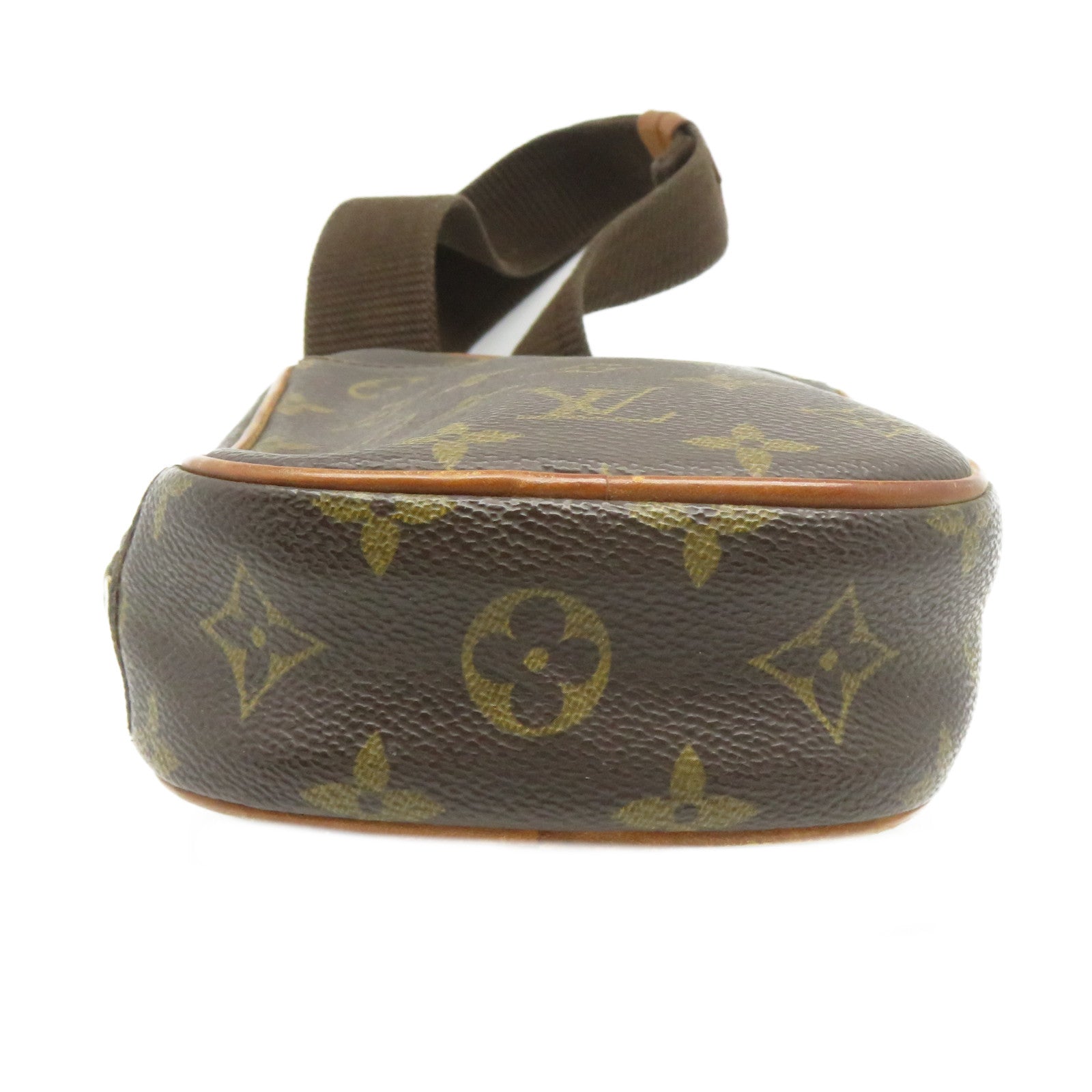 LOUIS VUITTON Monogram Pochette Gange金扣腰包啡色