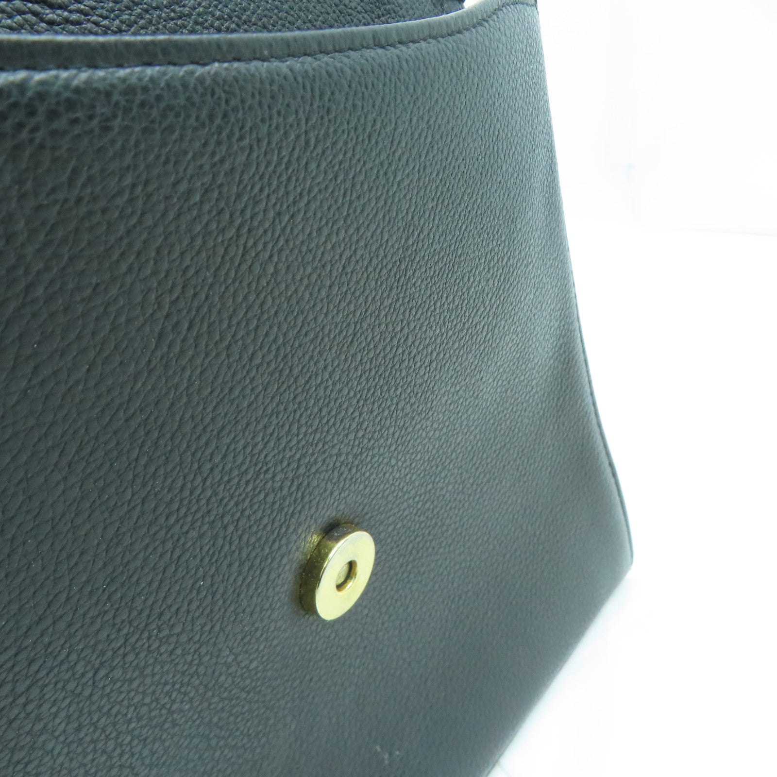 YVES SAINT LAURENT 牛皮皮革Handbag手挽袋黑色