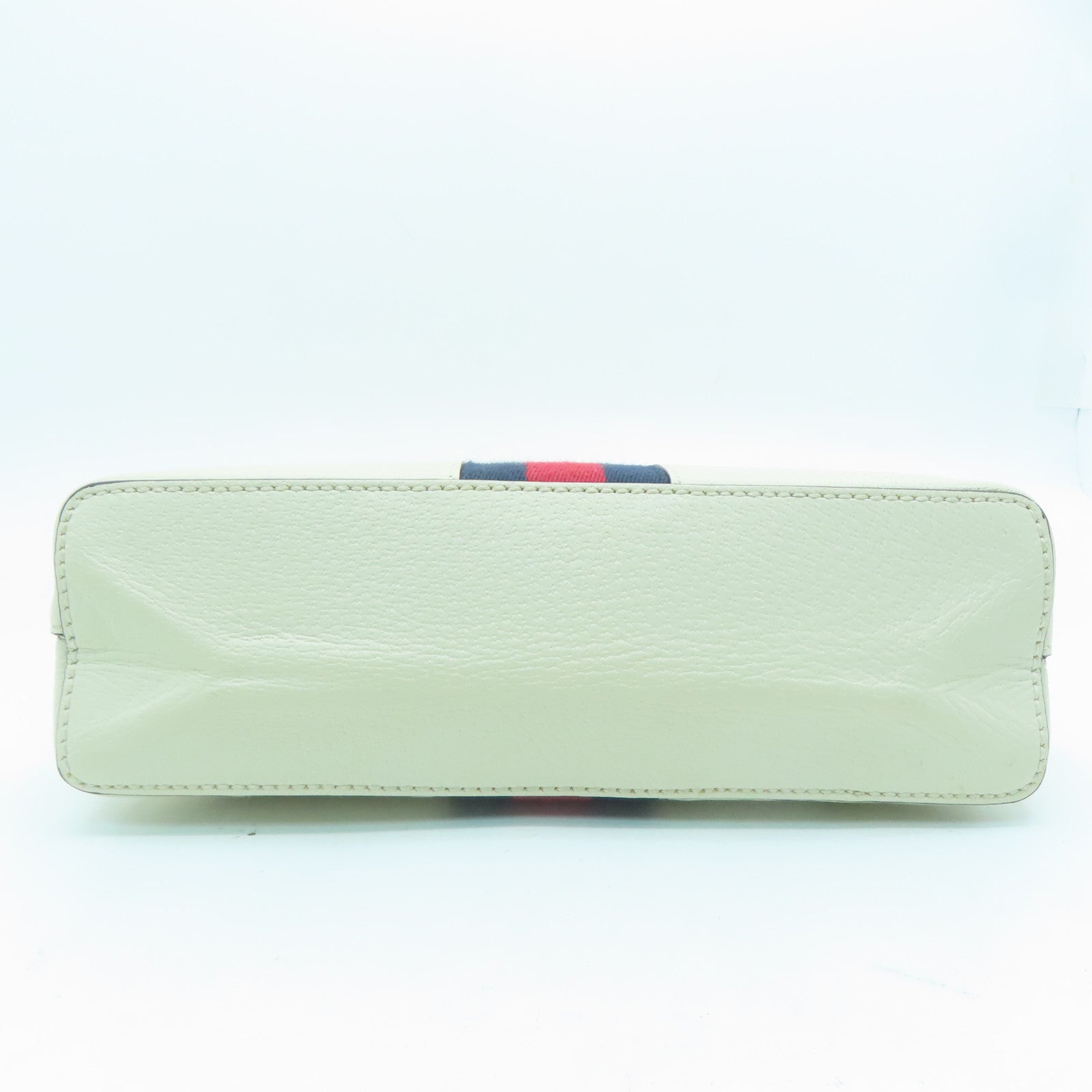 GUCCI 牛皮皮革Ophidia金扣肩背袋白色