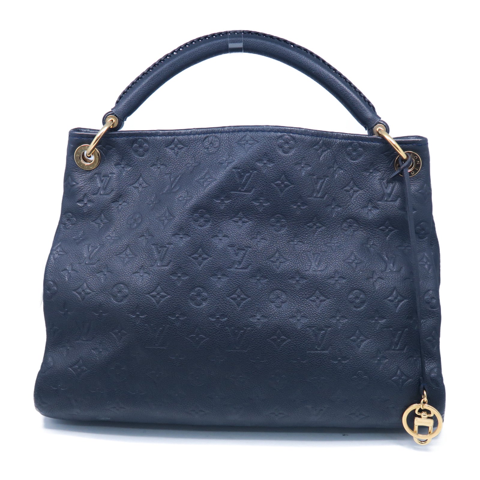 LOUIS VUITTON Monogram Empreinte Artsy金扣肩背袋深藍色