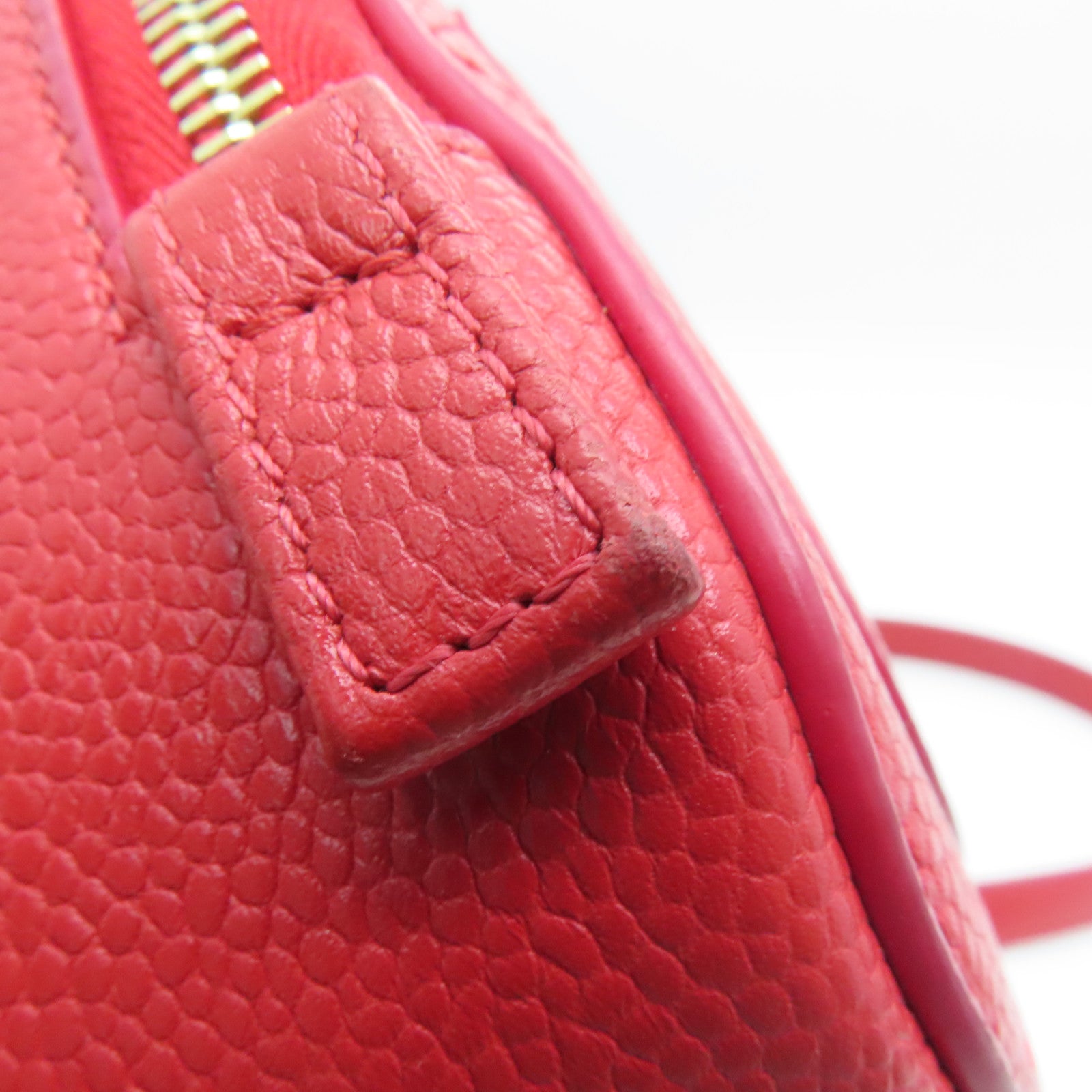 CHANEL Lingge Caviar Leather Affinity Camera Case Gold Buckle Chain Handle Shoulder Back Dual-purpose Bag Red
