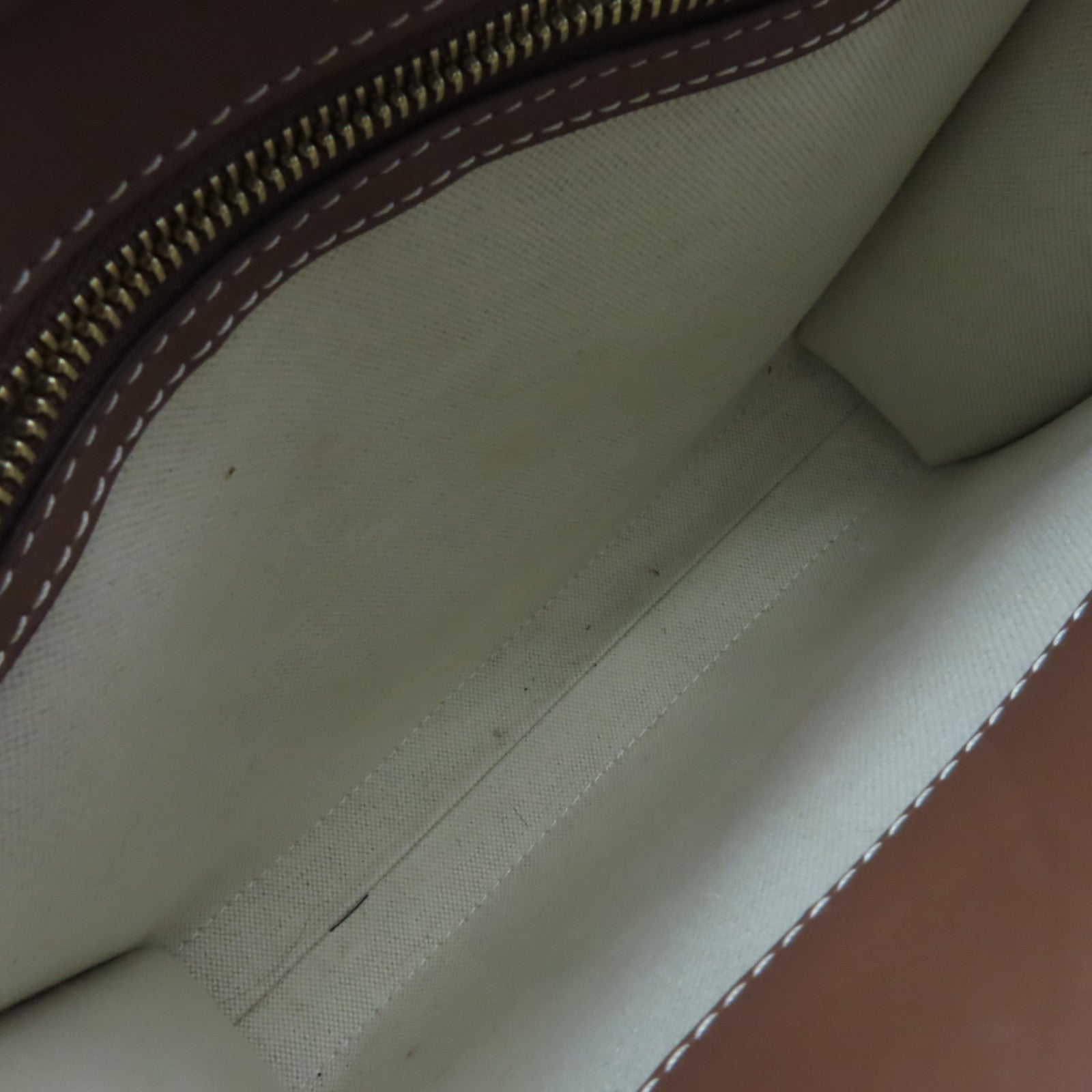 BURBERRY 帆布/牛皮皮革Mini Two-Tone Pocket Bag手挽肩背兩用袋米白色/啡色
