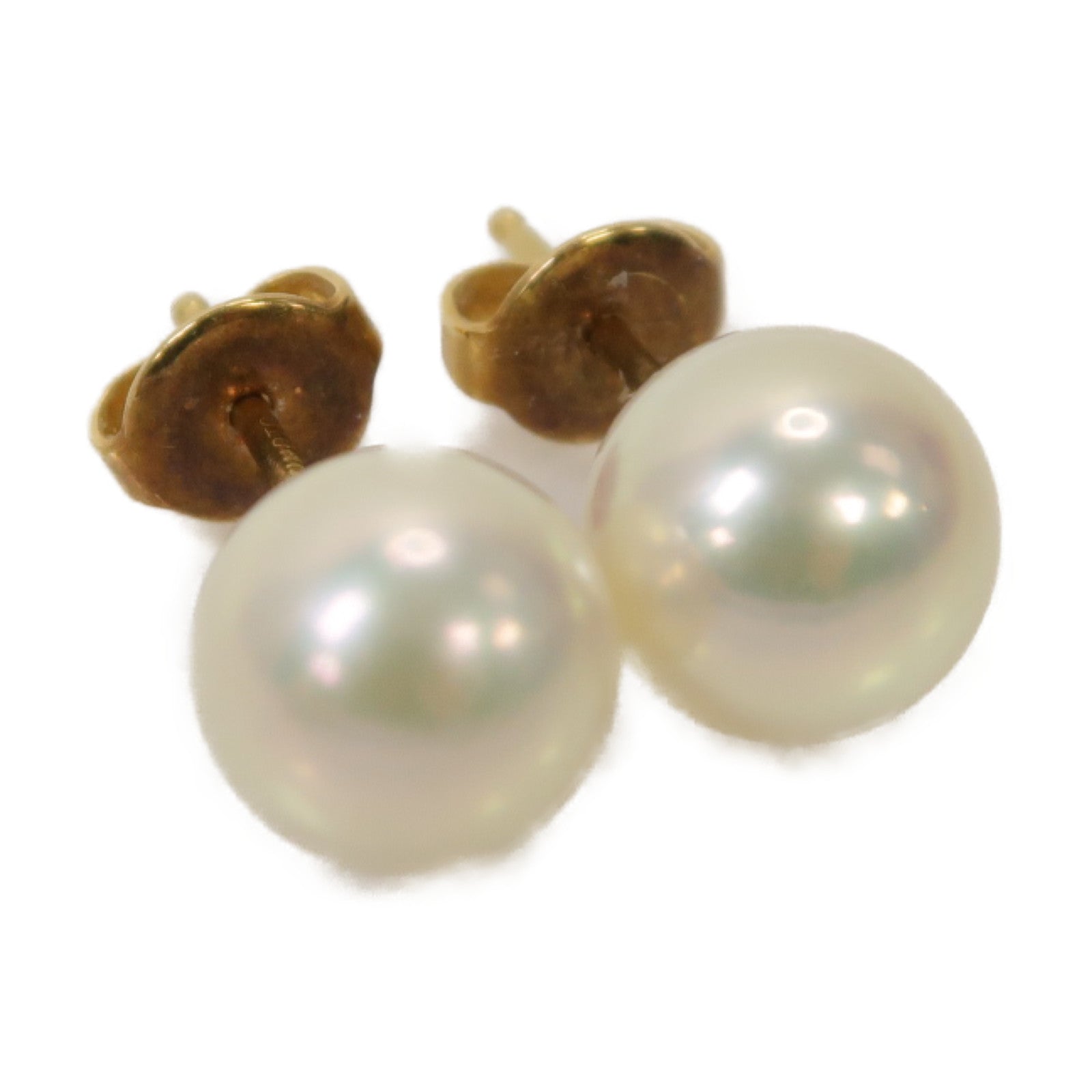 MIKIMOTO 18K黃金Pearl Earrings珍珠耳環
